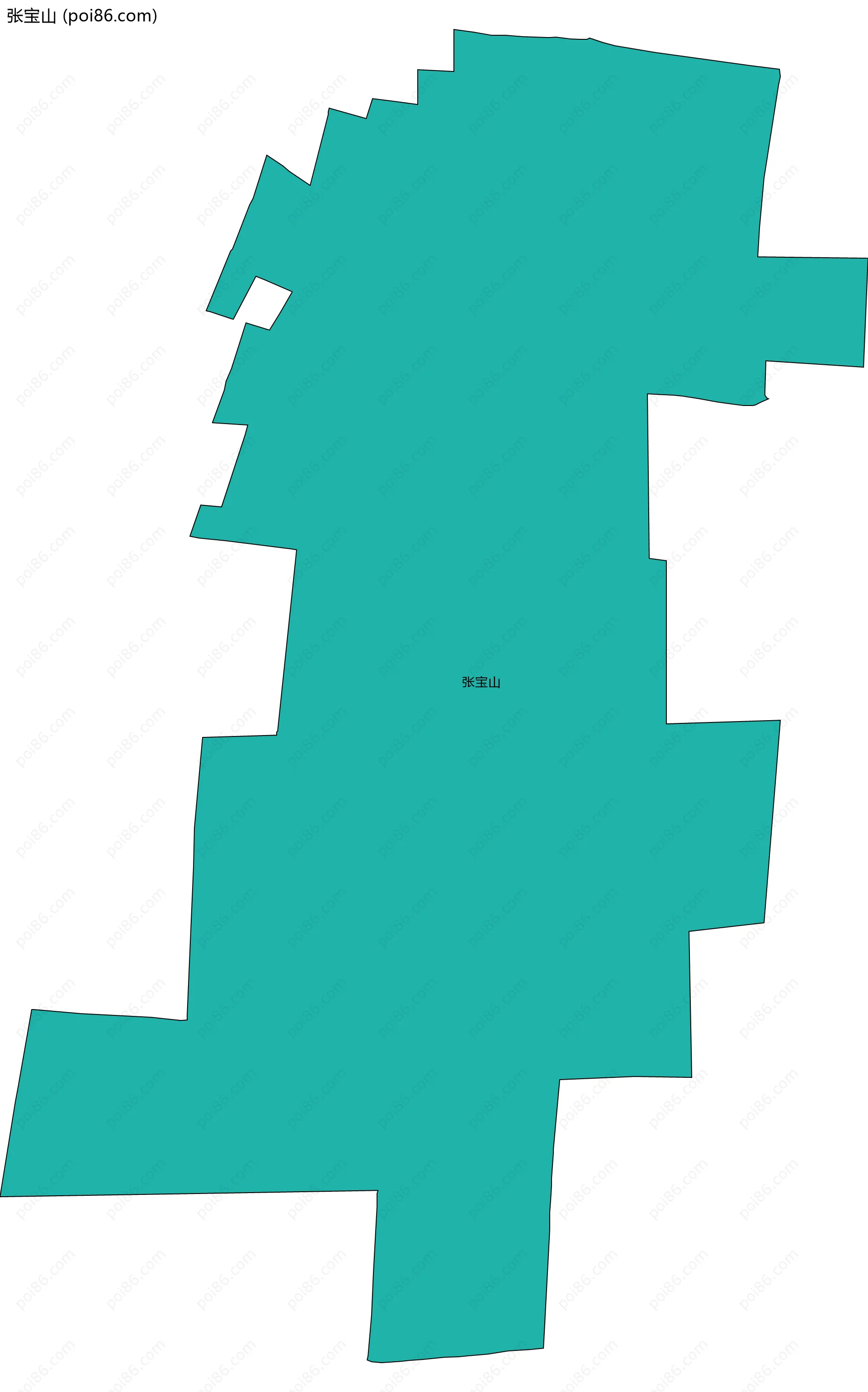 张宝山边界地图