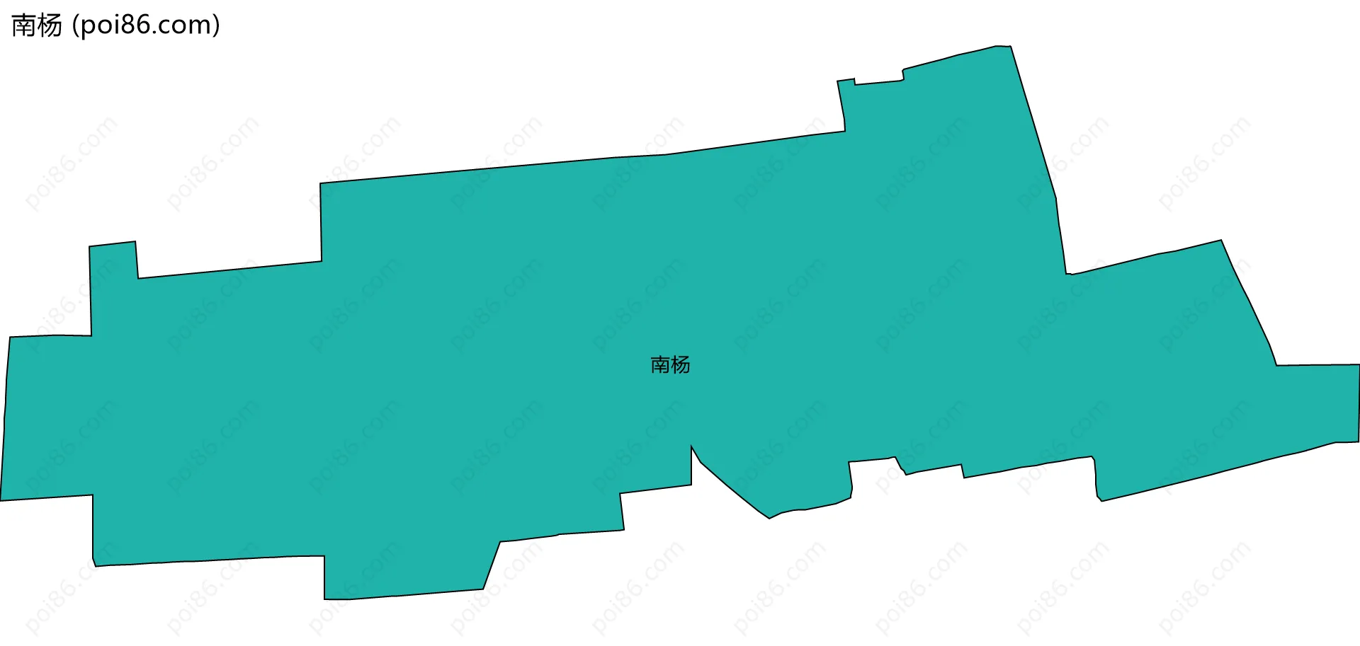 南杨边界地图