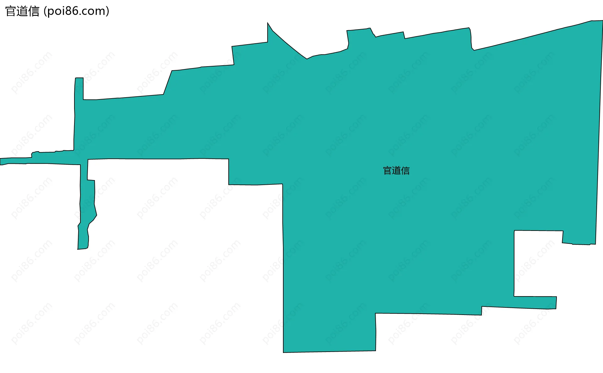 官道信边界地图