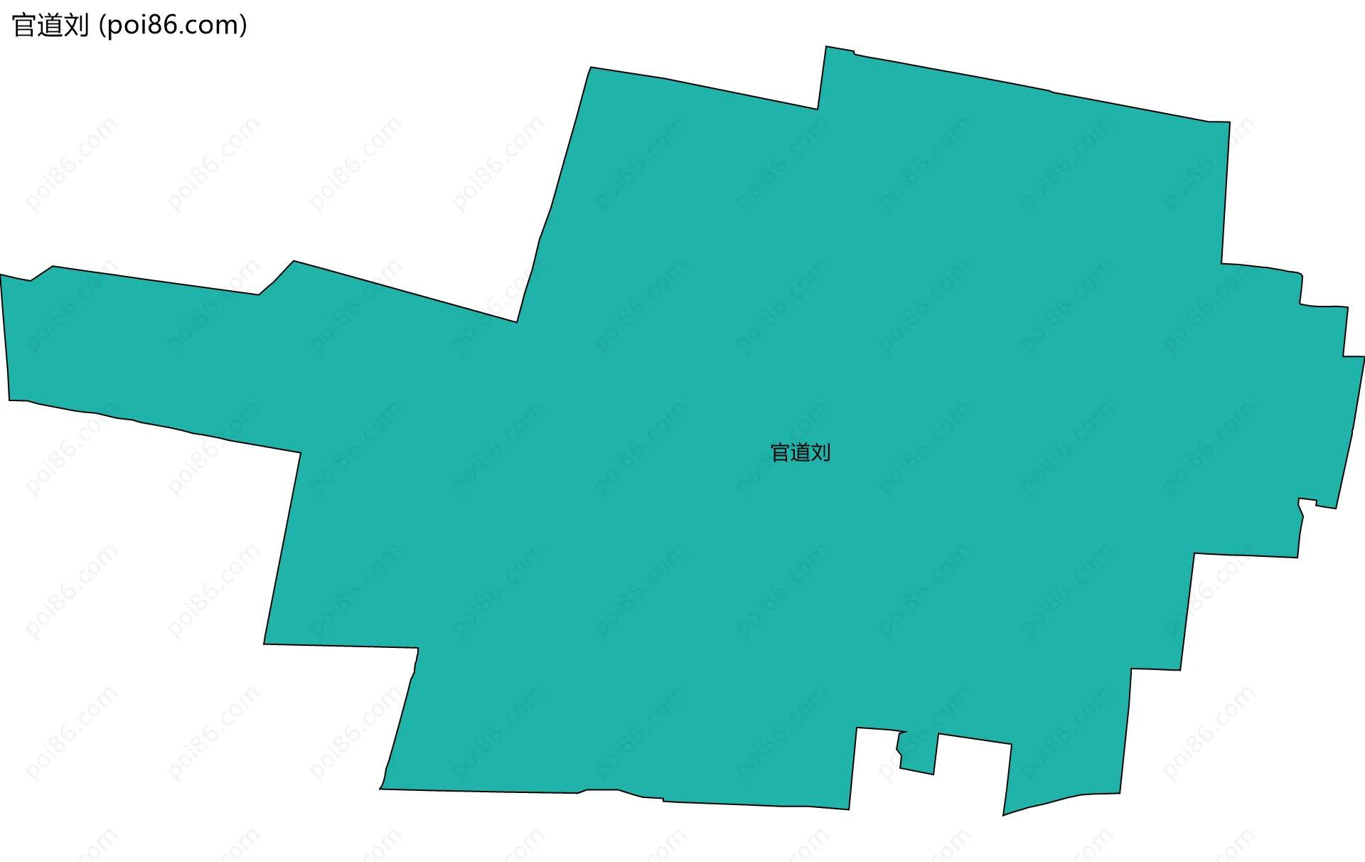 官道刘边界地图