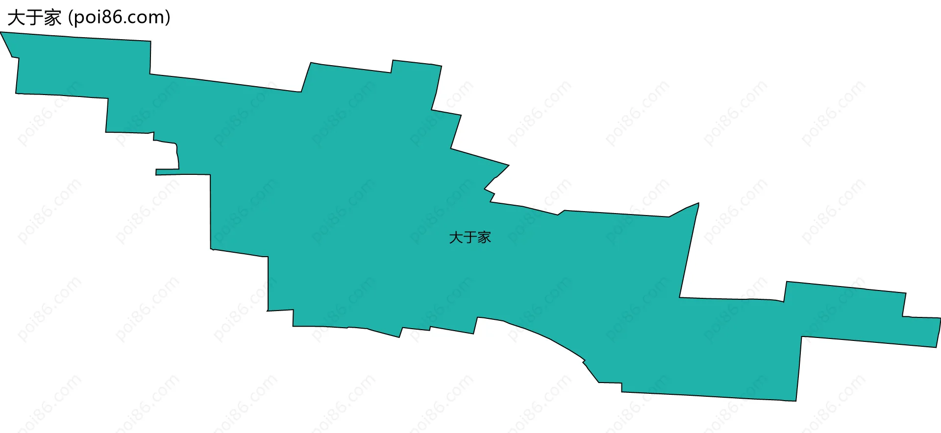 大于家边界地图