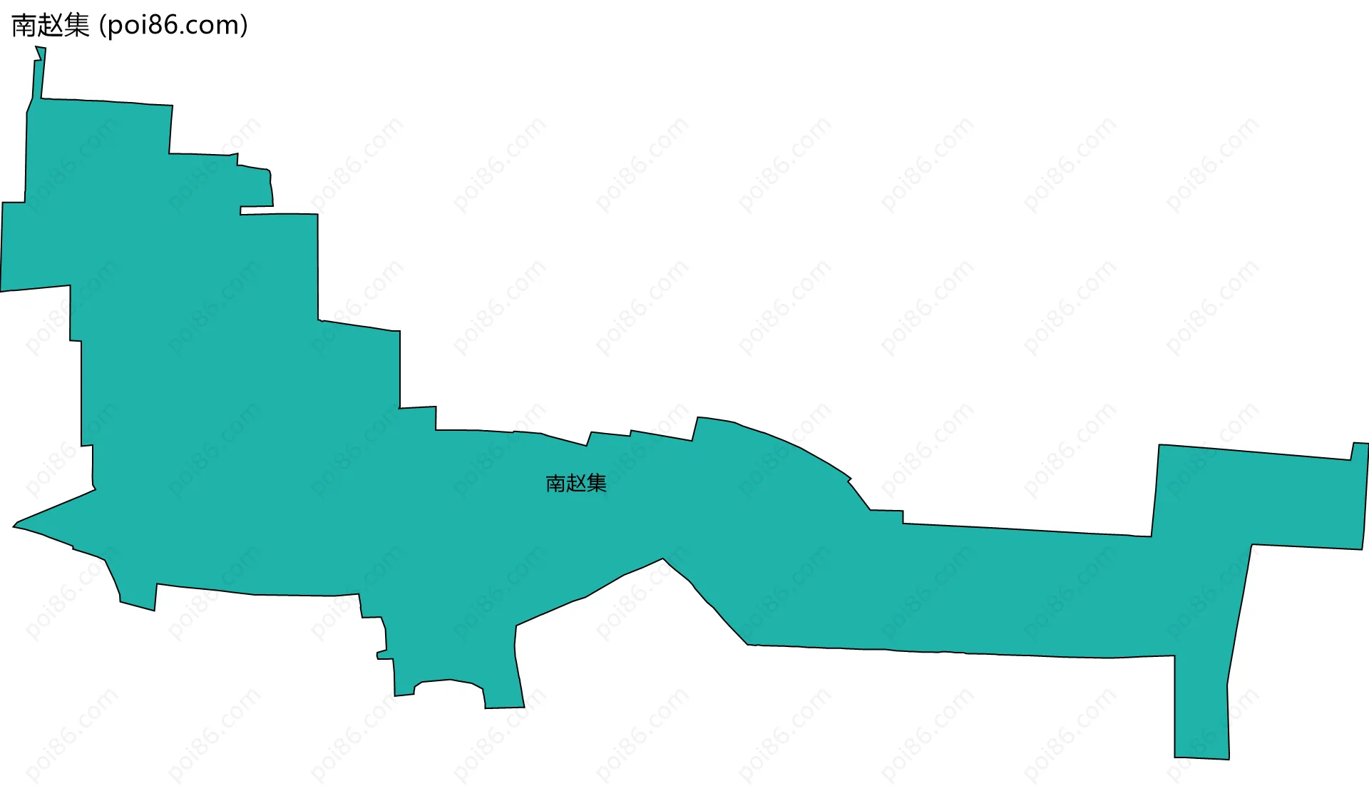 南赵集边界地图