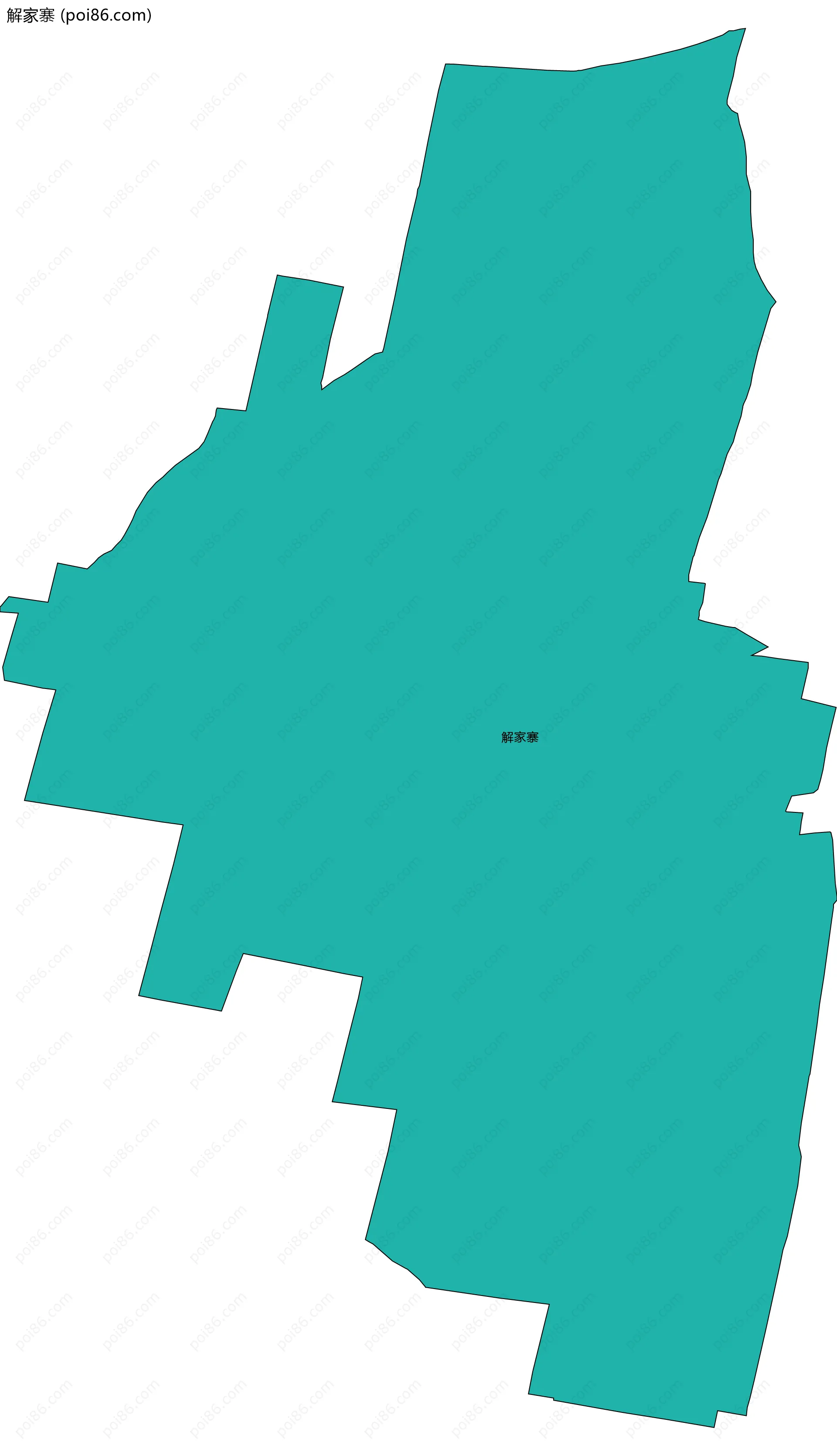 解家寨边界地图