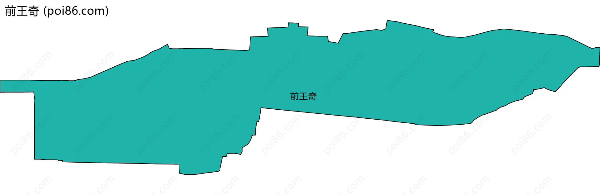 前王奇边界地图