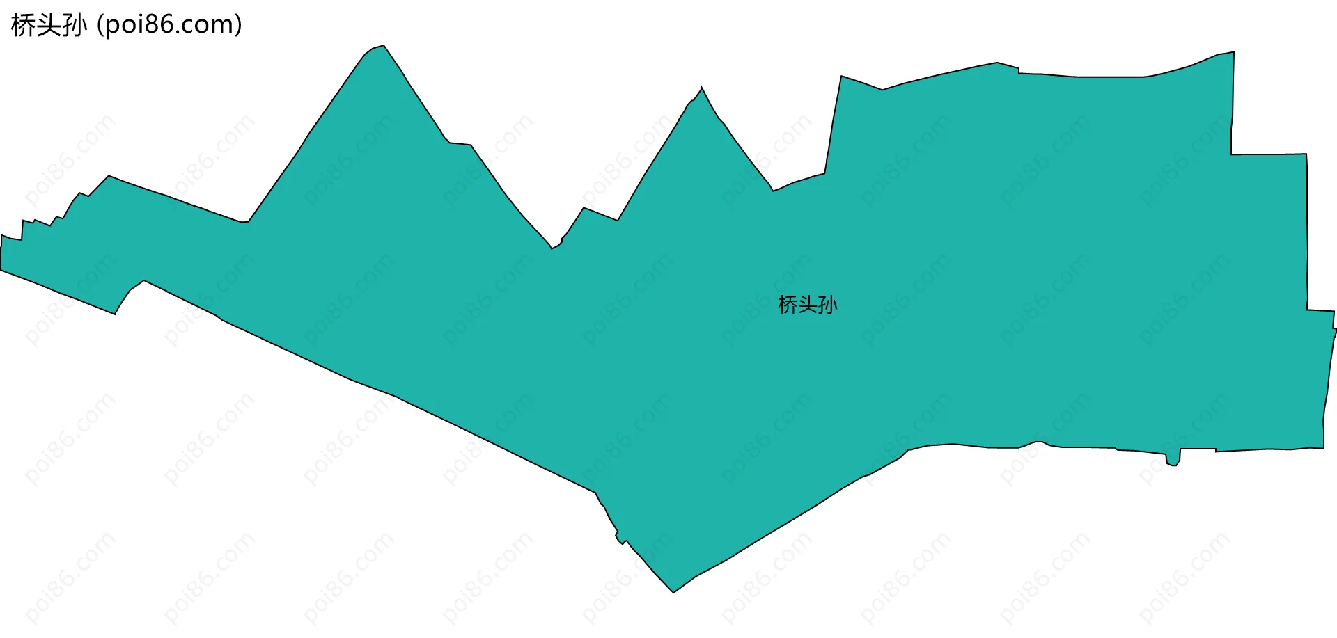 桥头孙边界地图