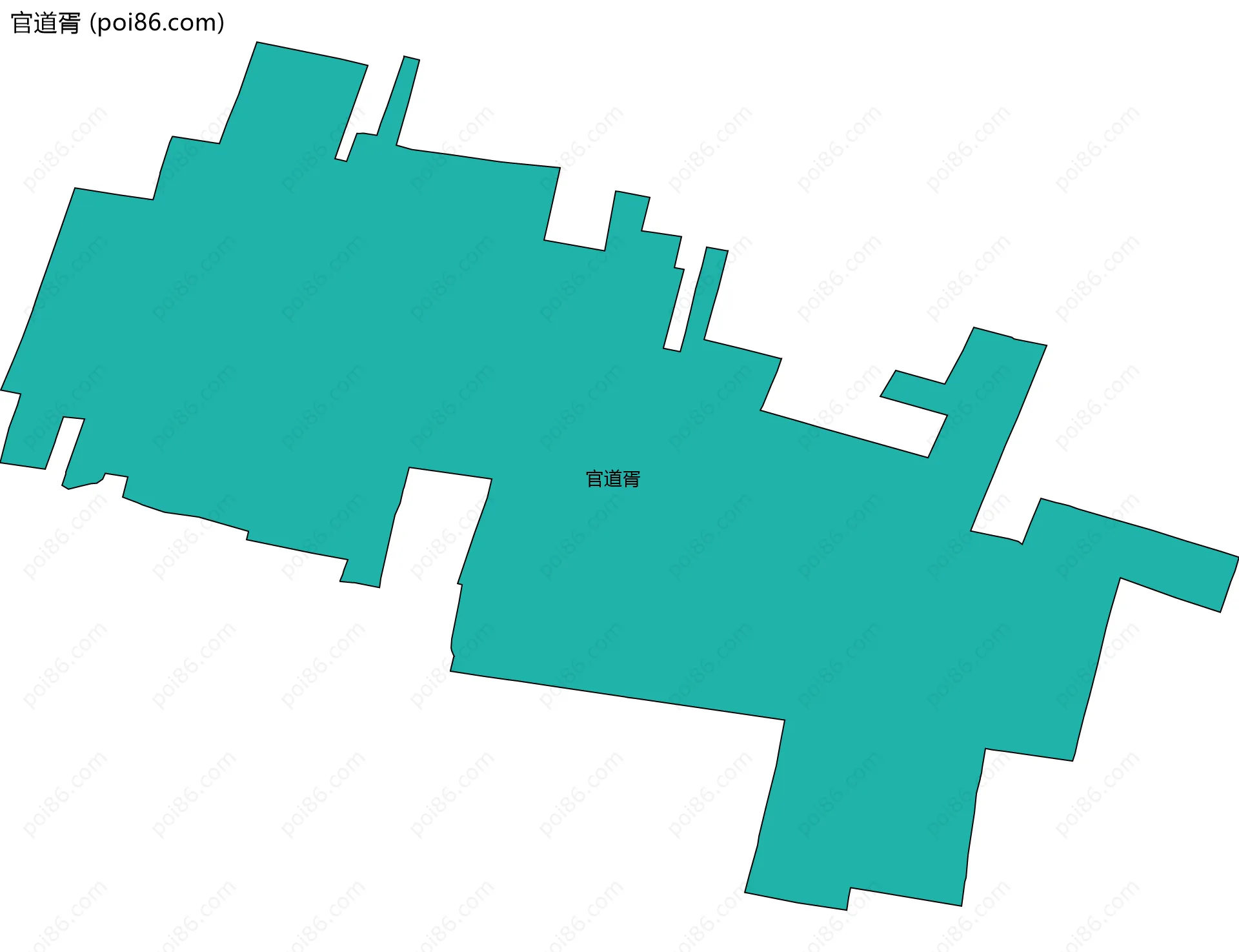 官道胥边界地图