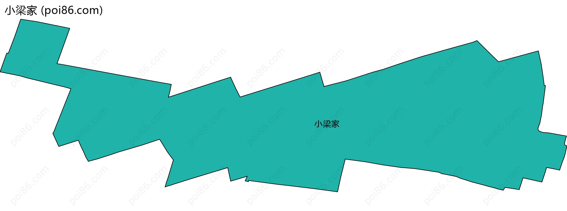 小梁家边界地图