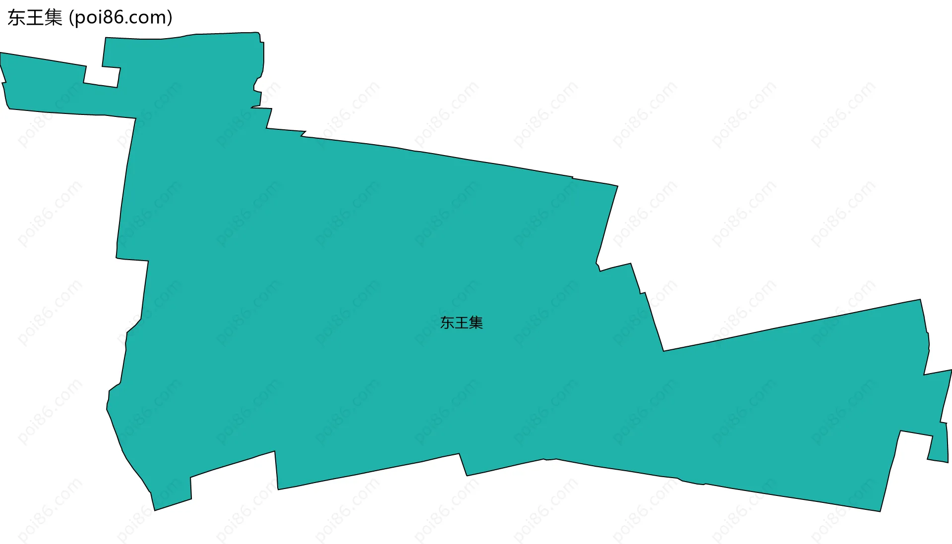 东王集边界地图