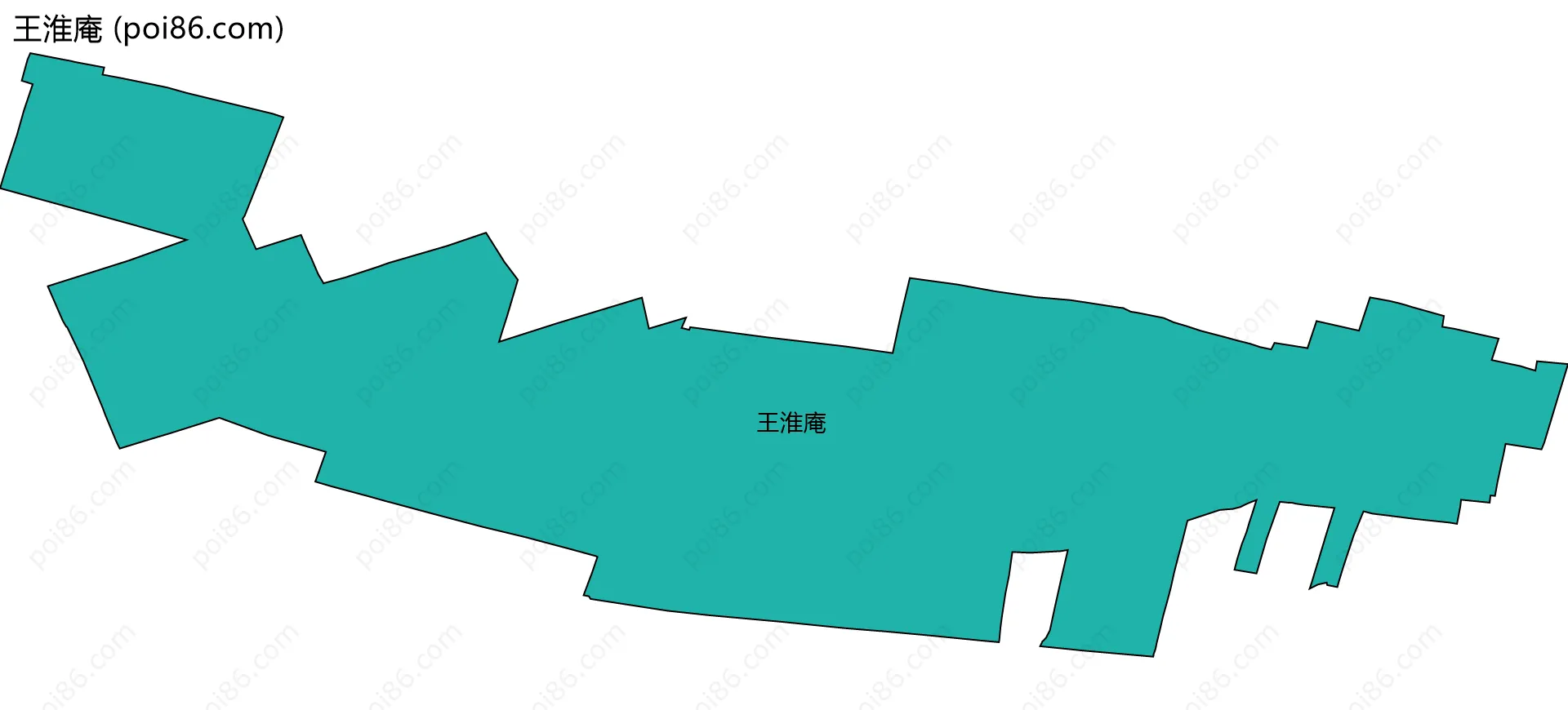 王淮庵边界地图