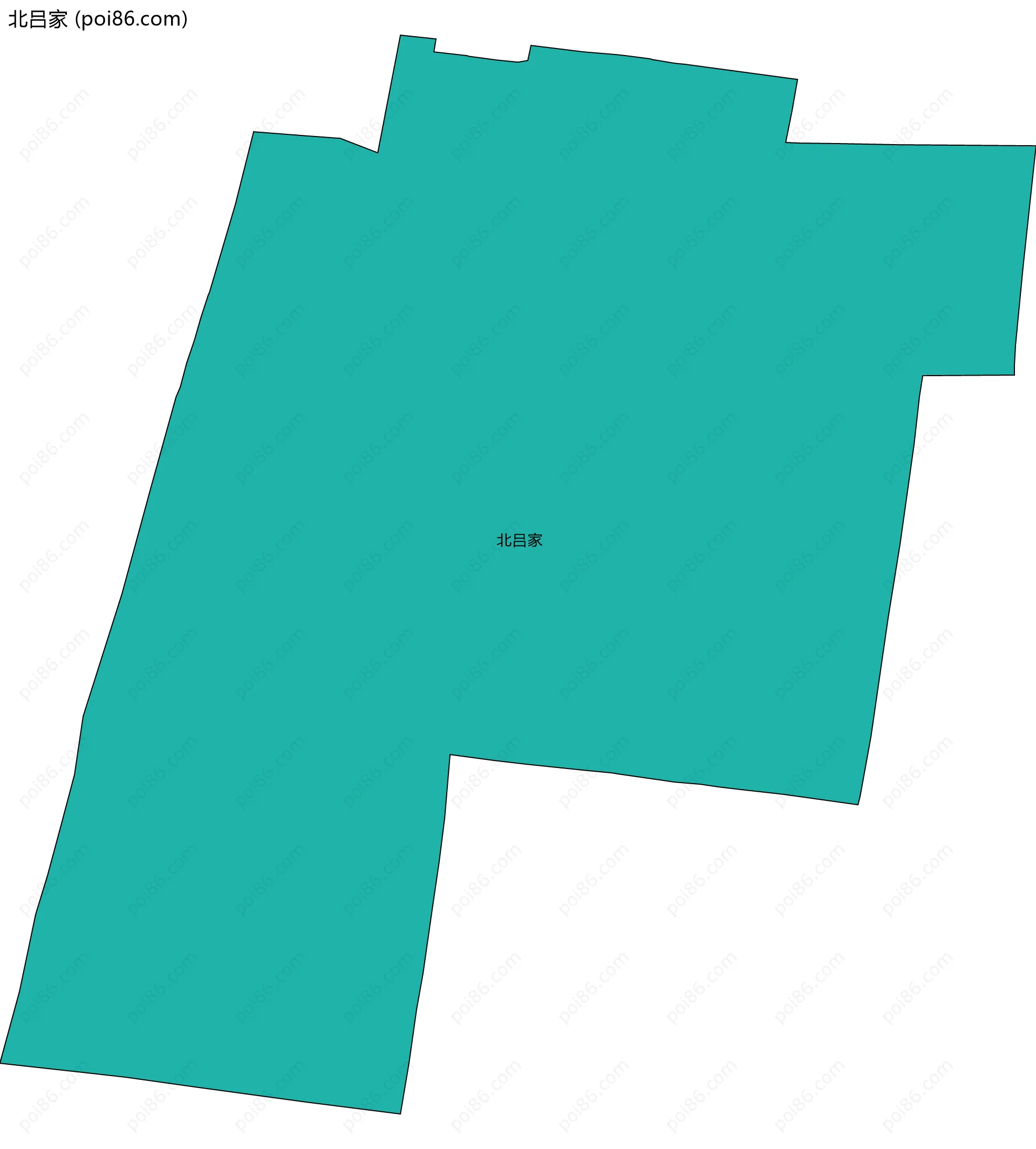 北吕家边界地图