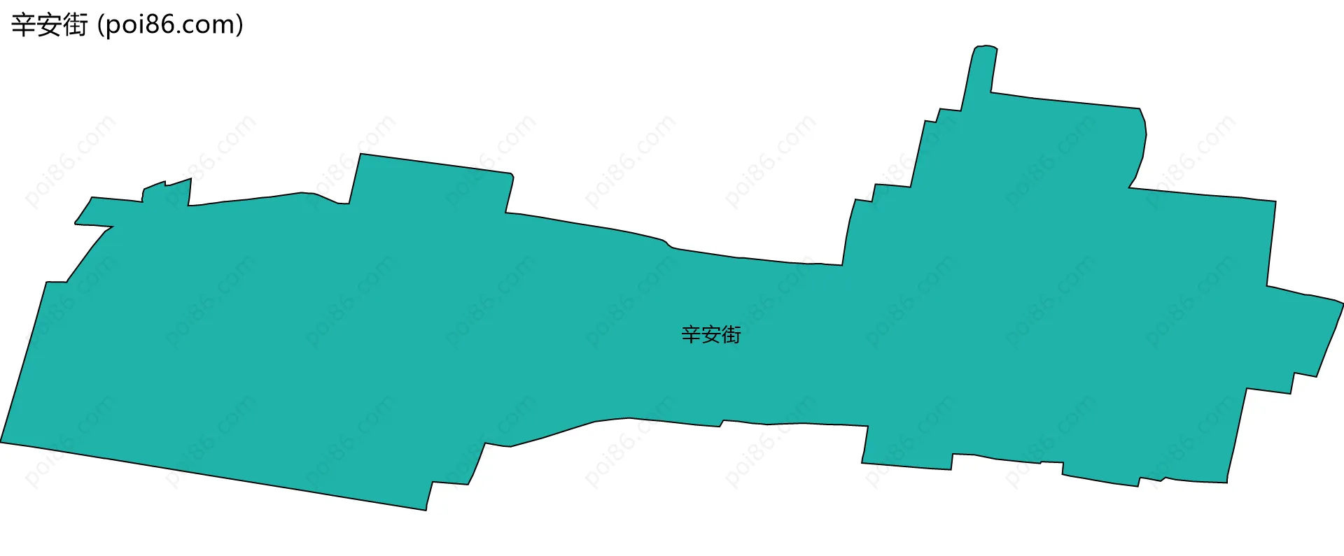 辛安街边界地图