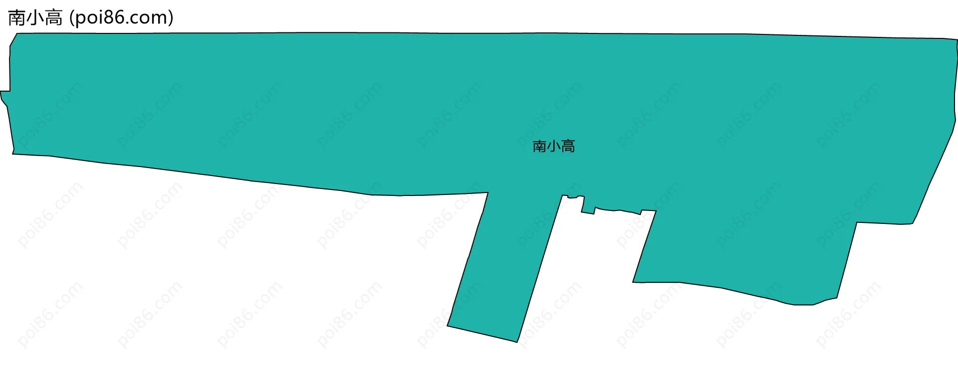 南小高边界地图