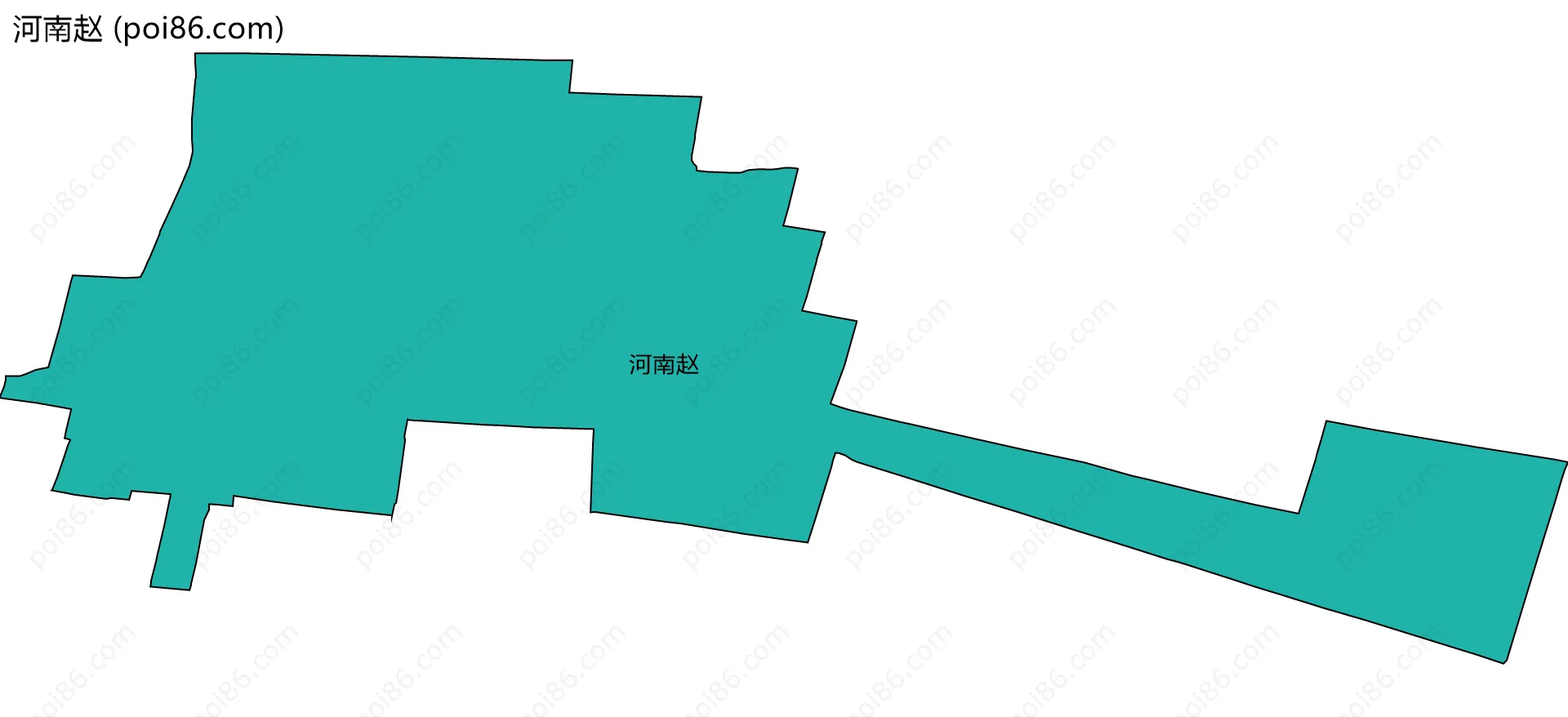 河南赵边界地图