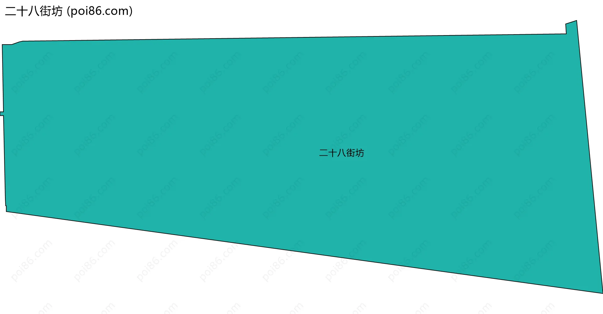 二十八街坊边界地图