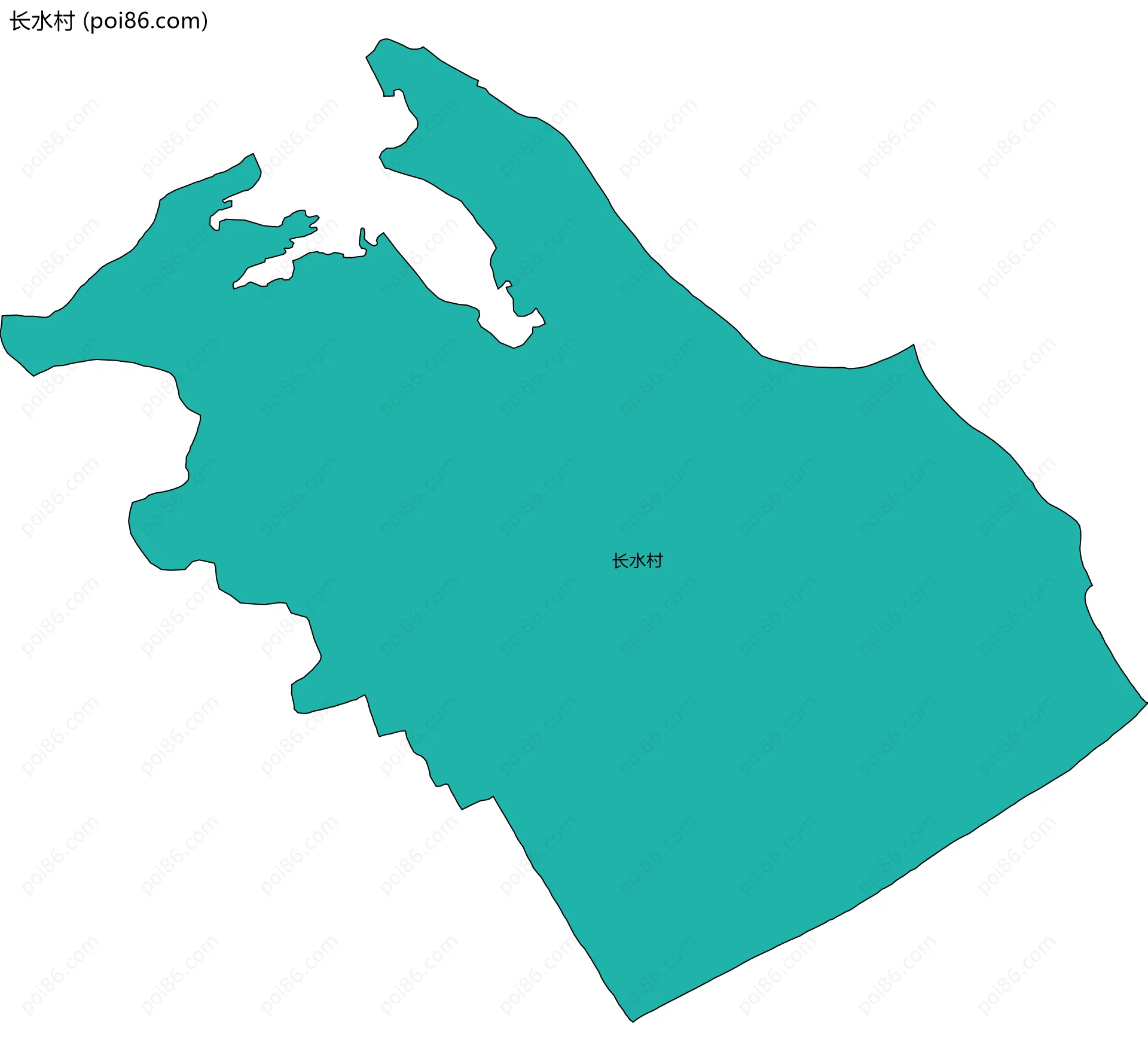 长水村边界地图