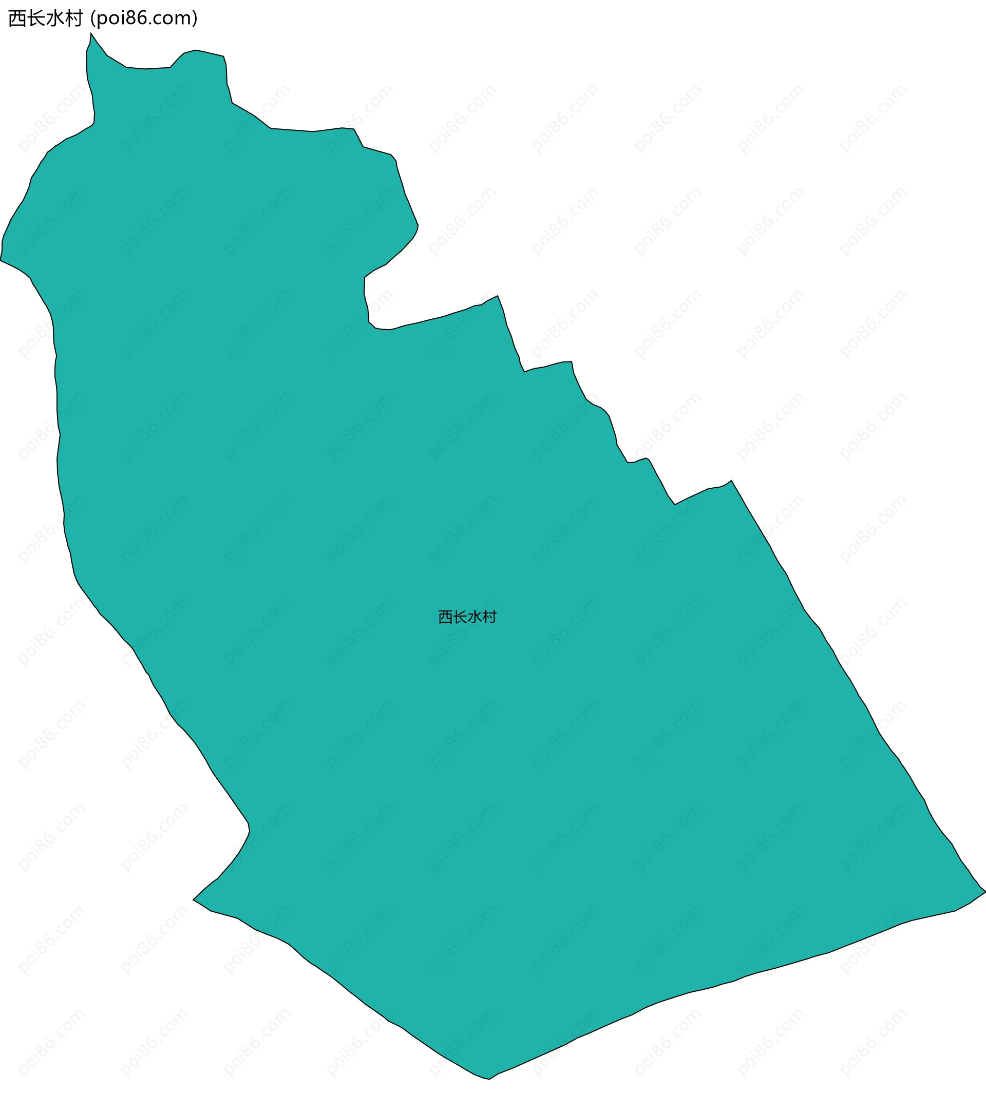 西长水村边界地图