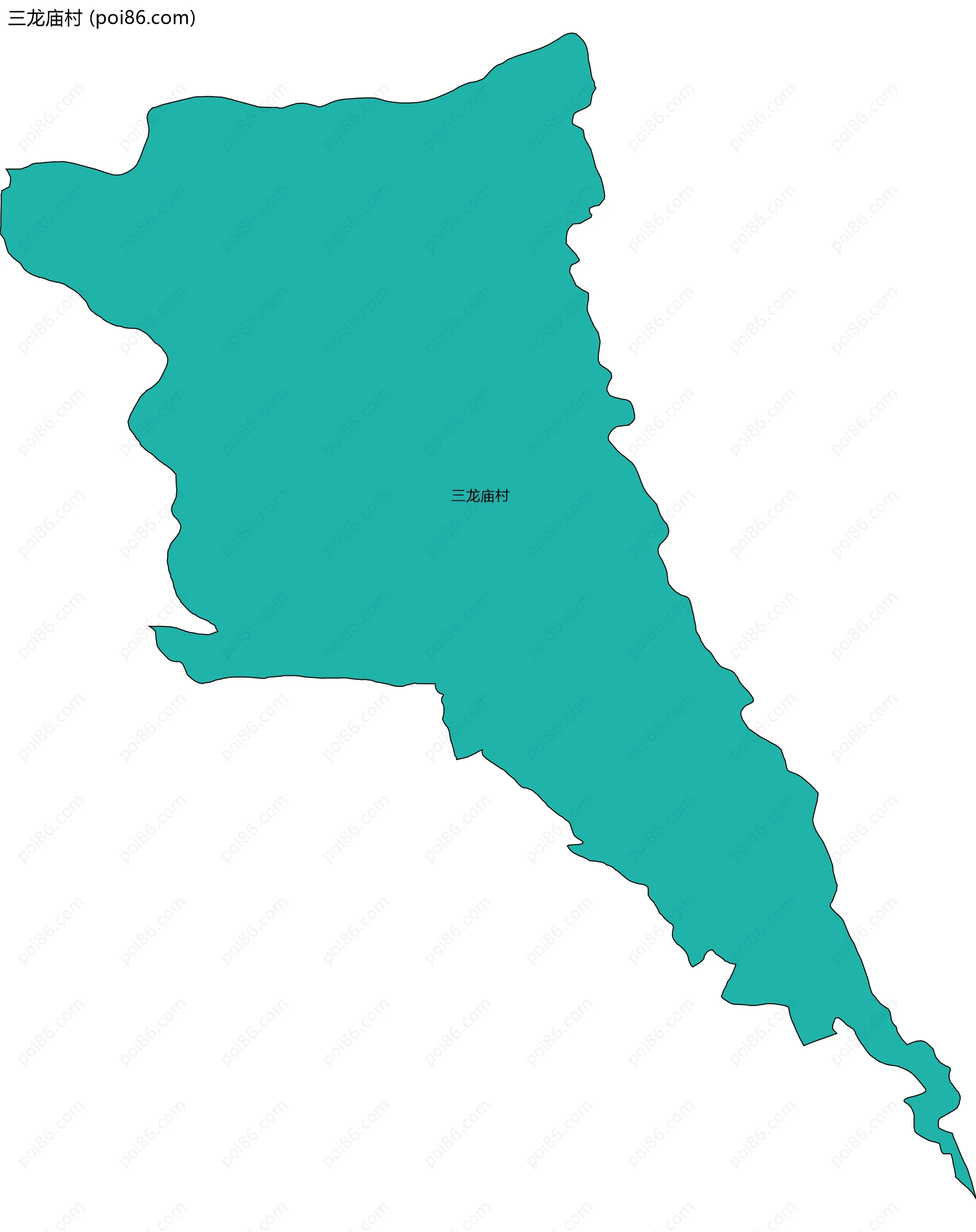 三龙庙村边界地图