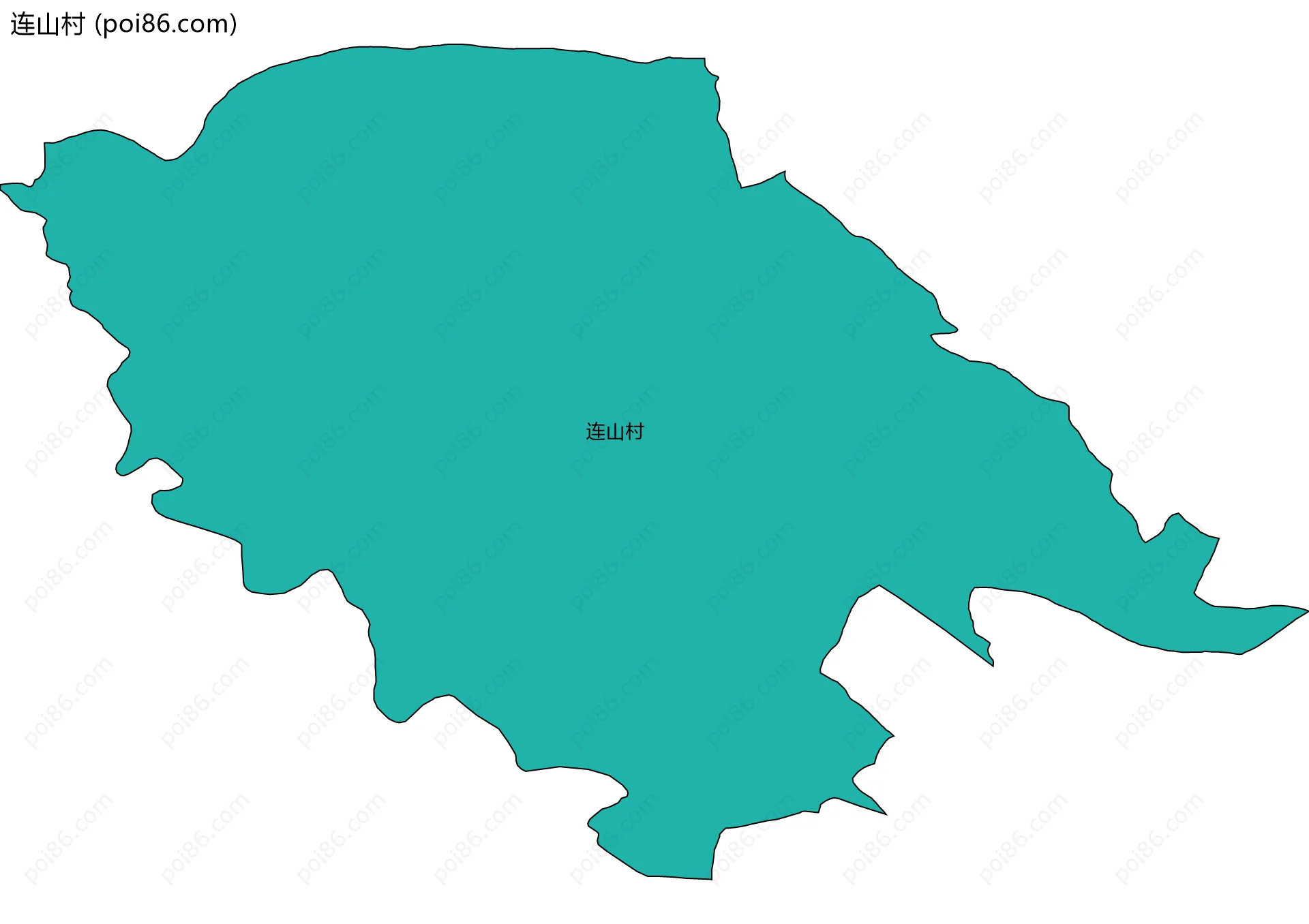 连山村边界地图