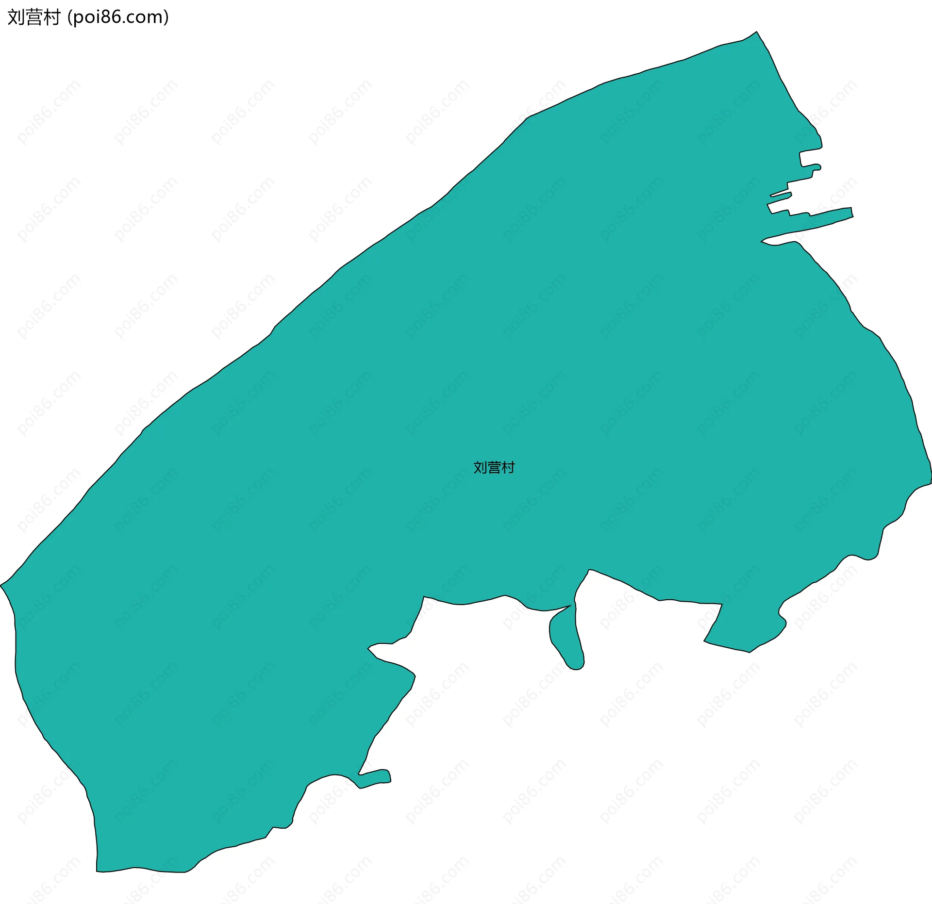 刘营村边界地图