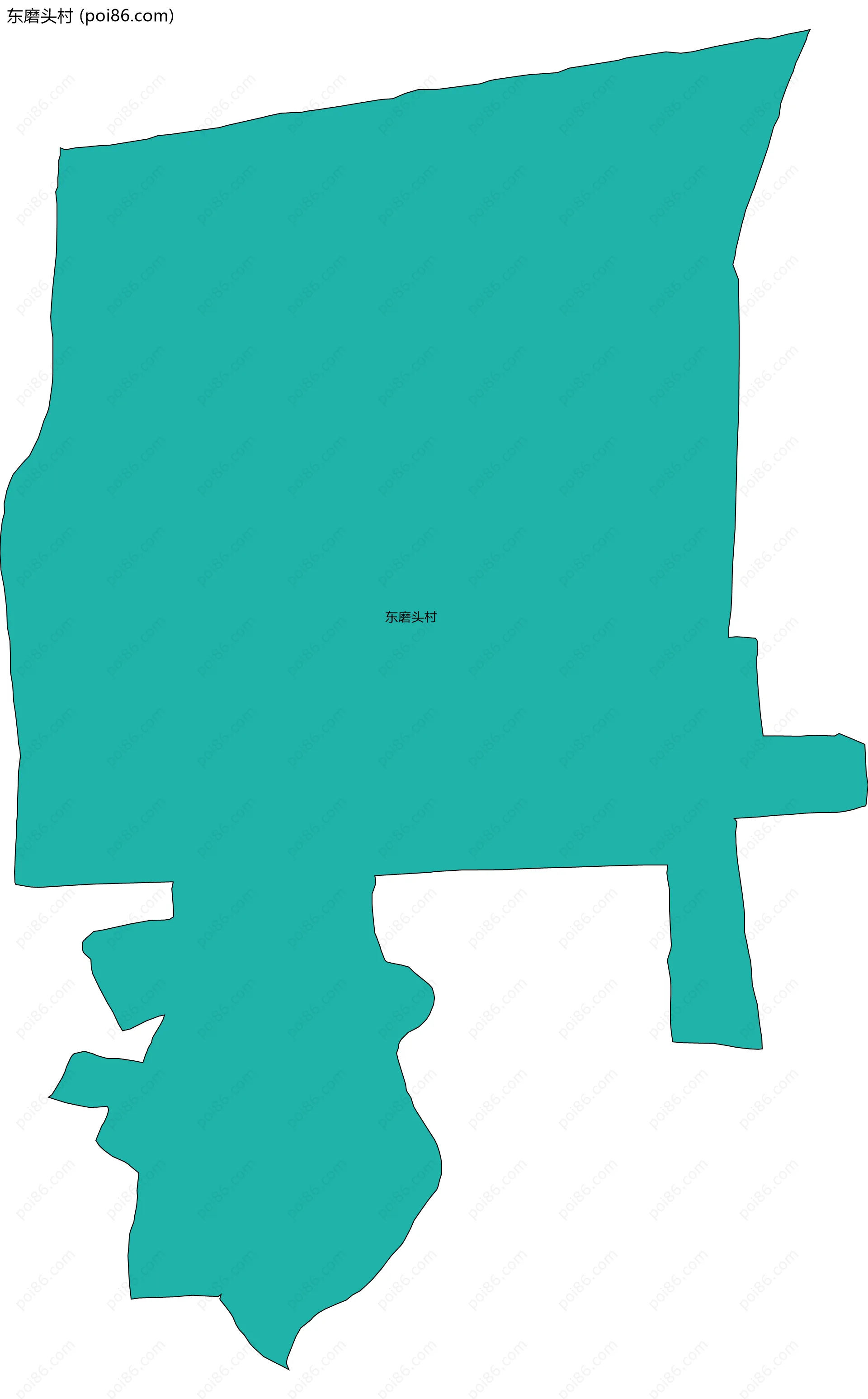 东磨头村边界地图