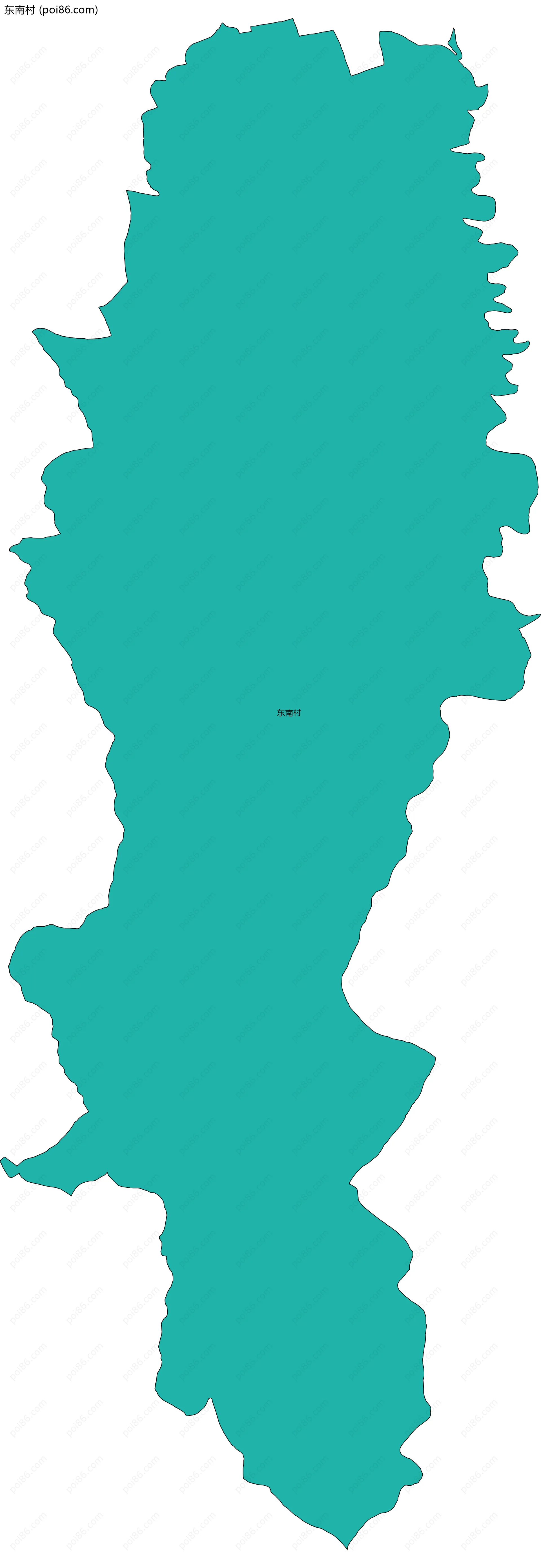 东南村边界地图