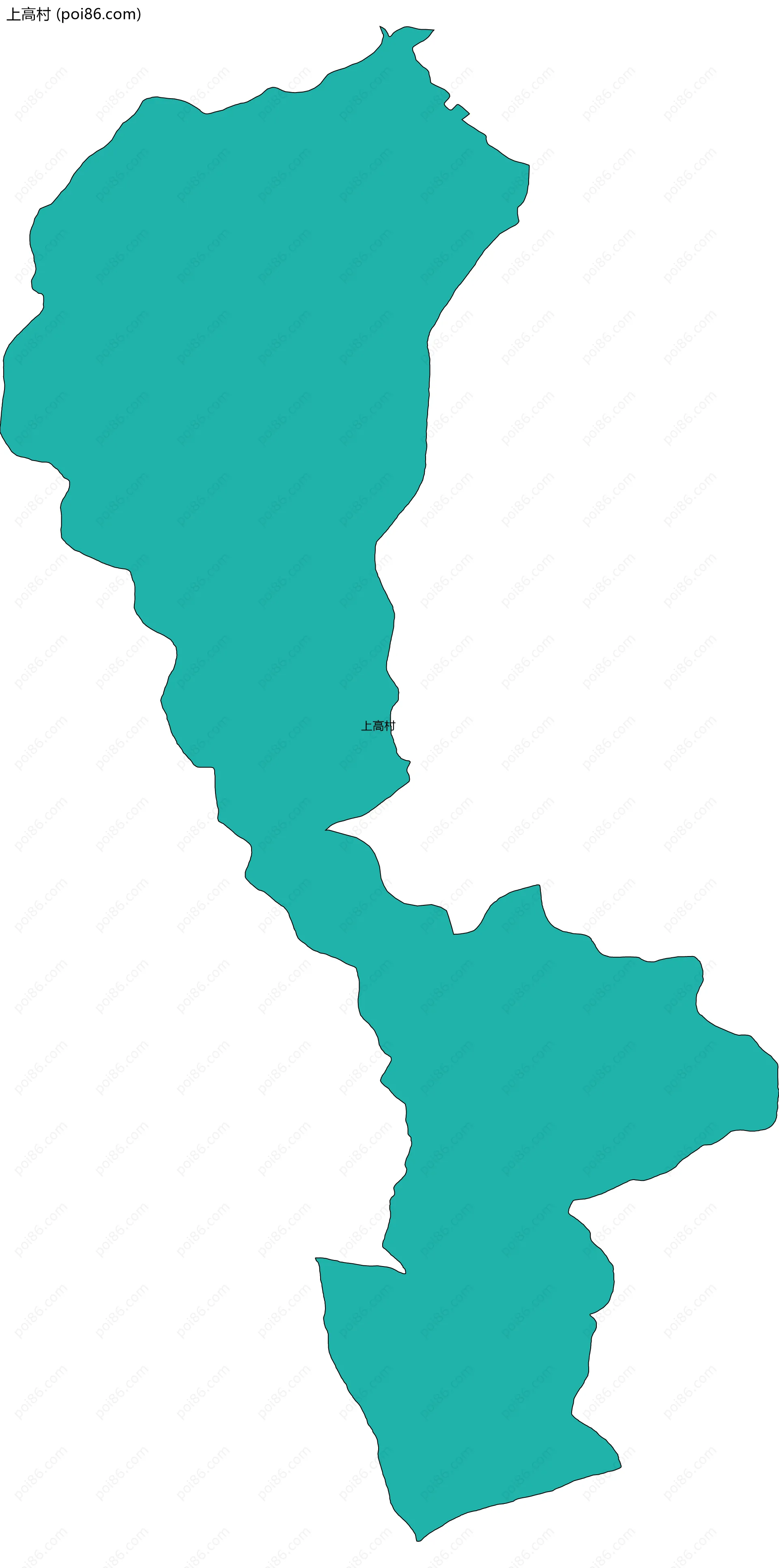 上高村边界地图