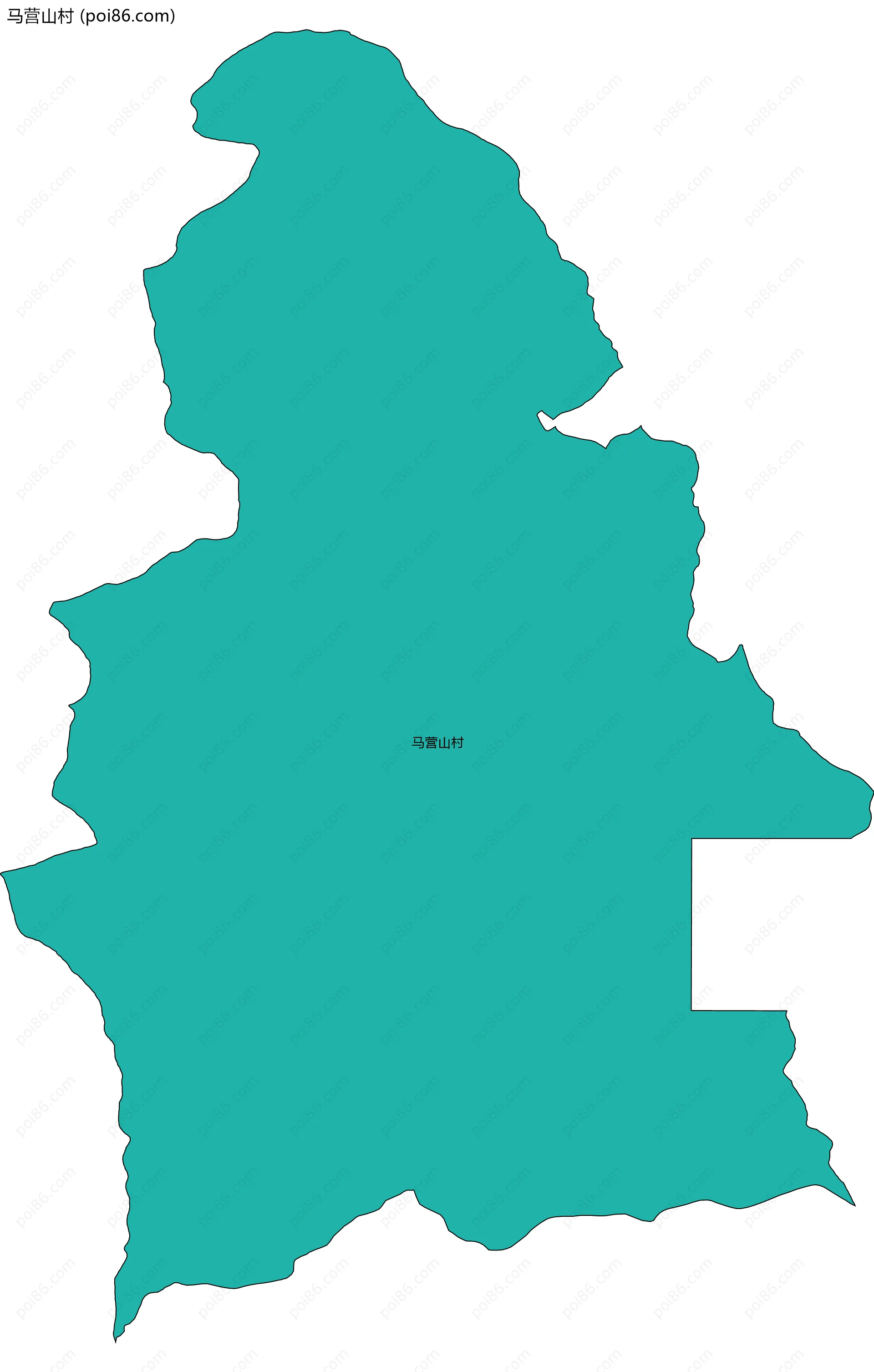 马营山村边界地图