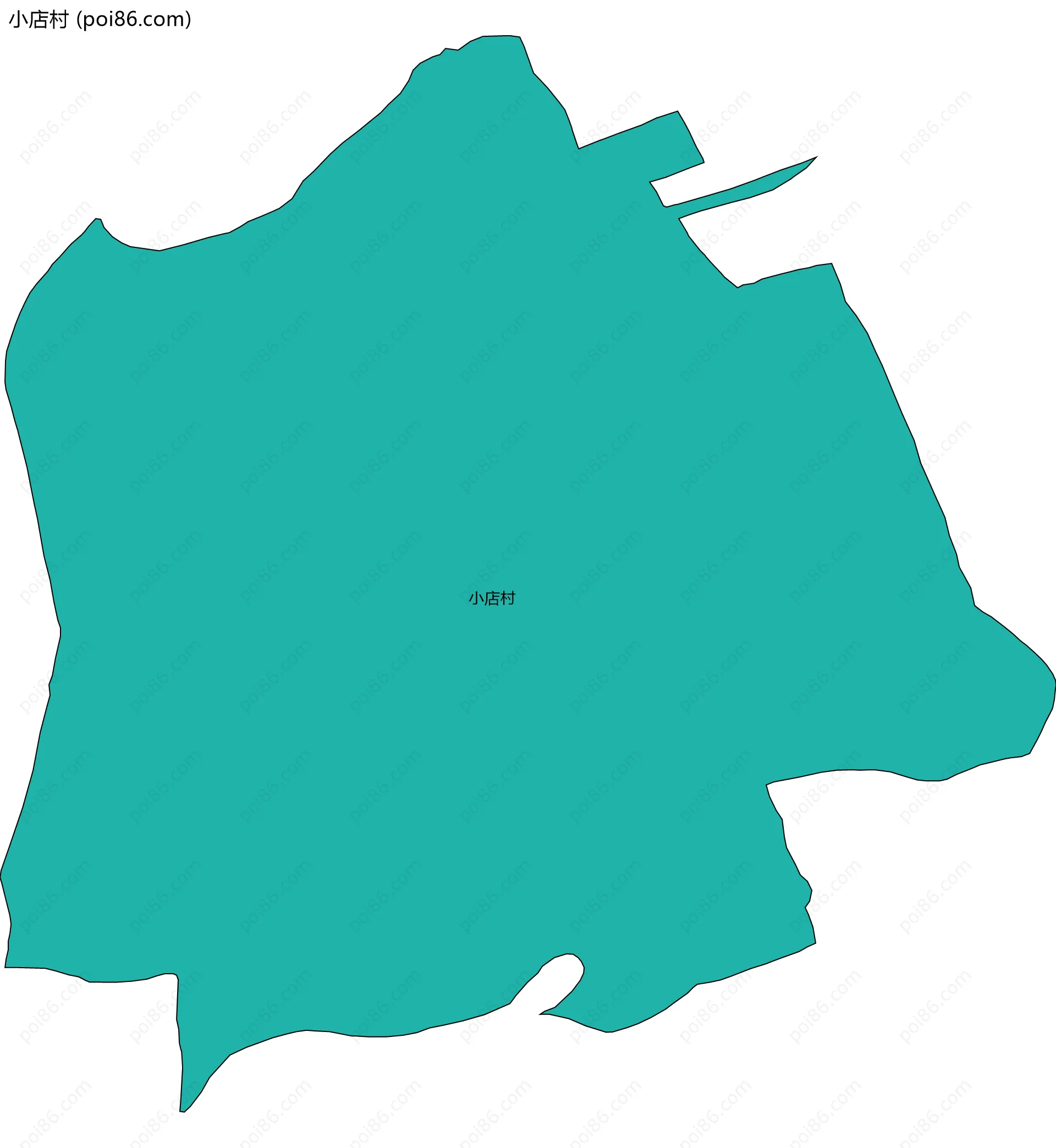 小店村边界地图