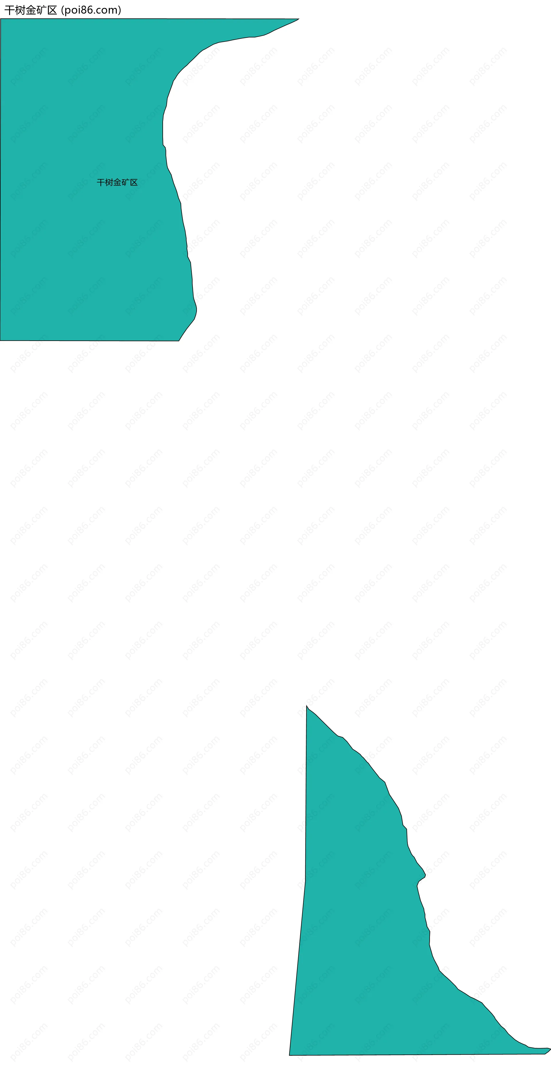 干树金矿区边界地图