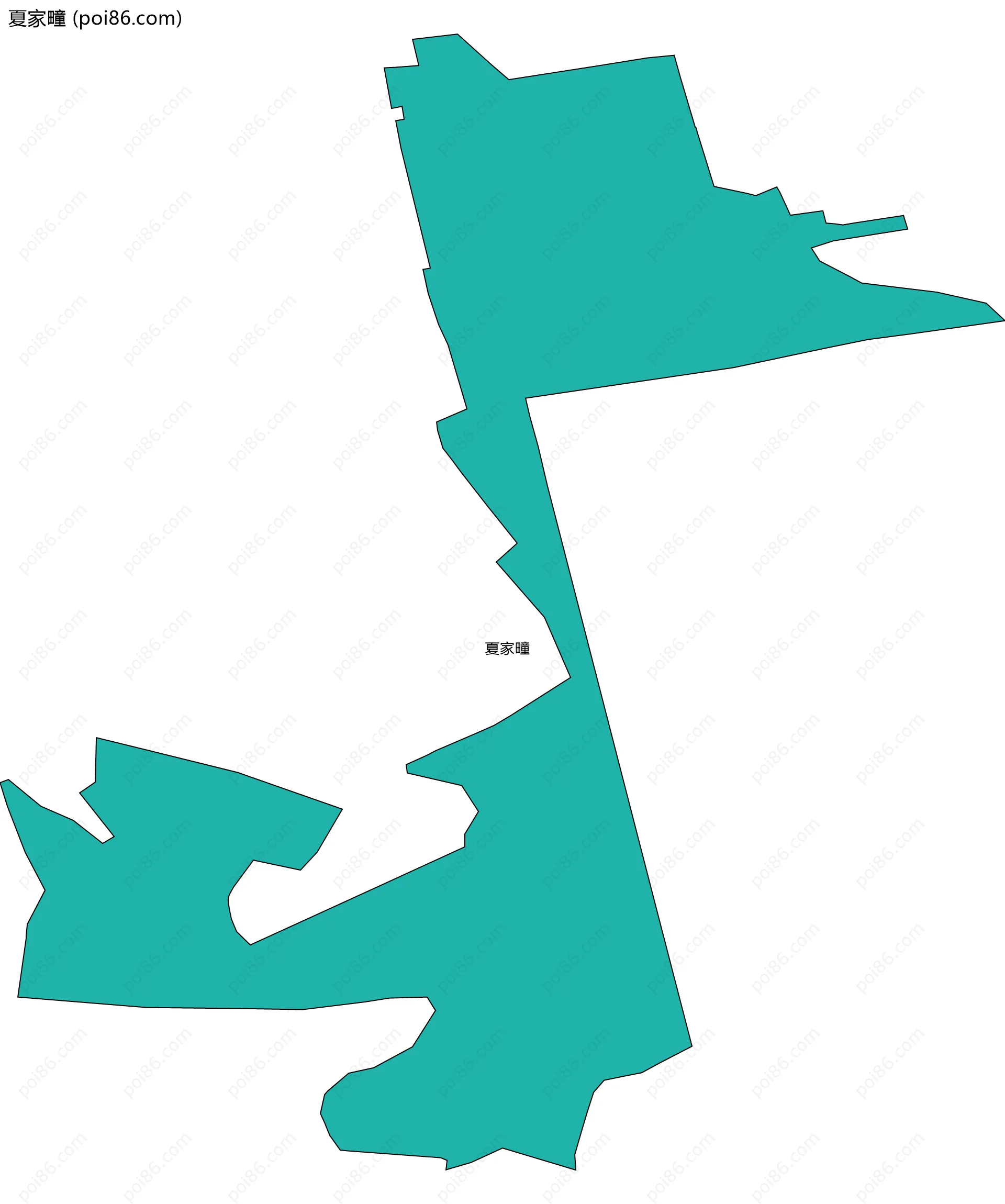 夏家疃边界地图