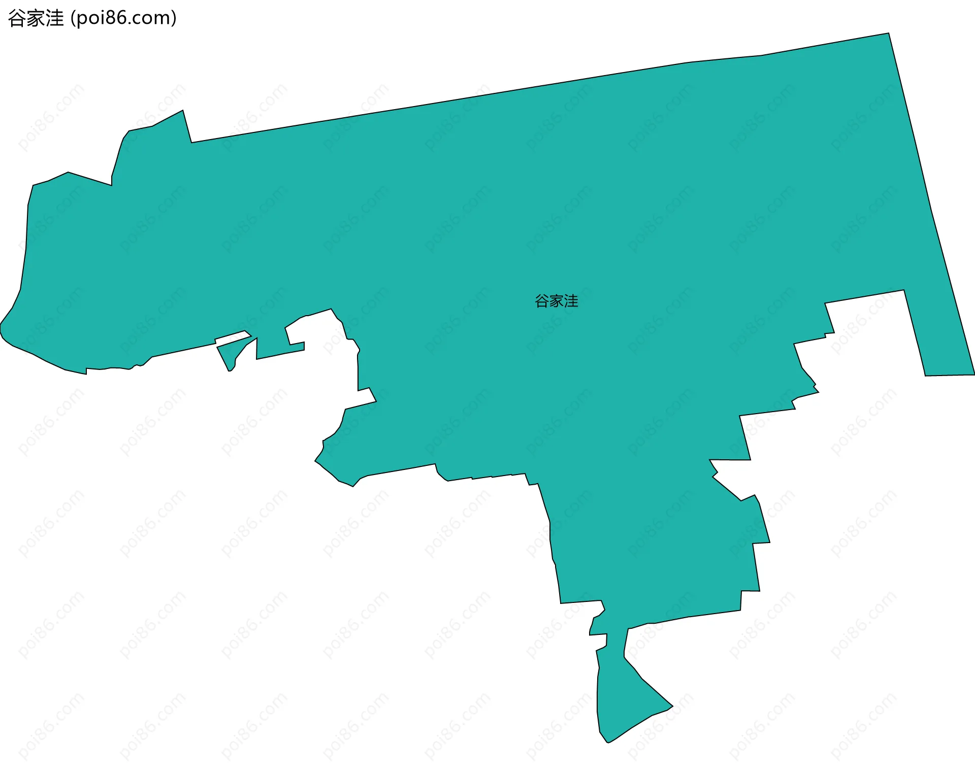 谷家洼边界地图