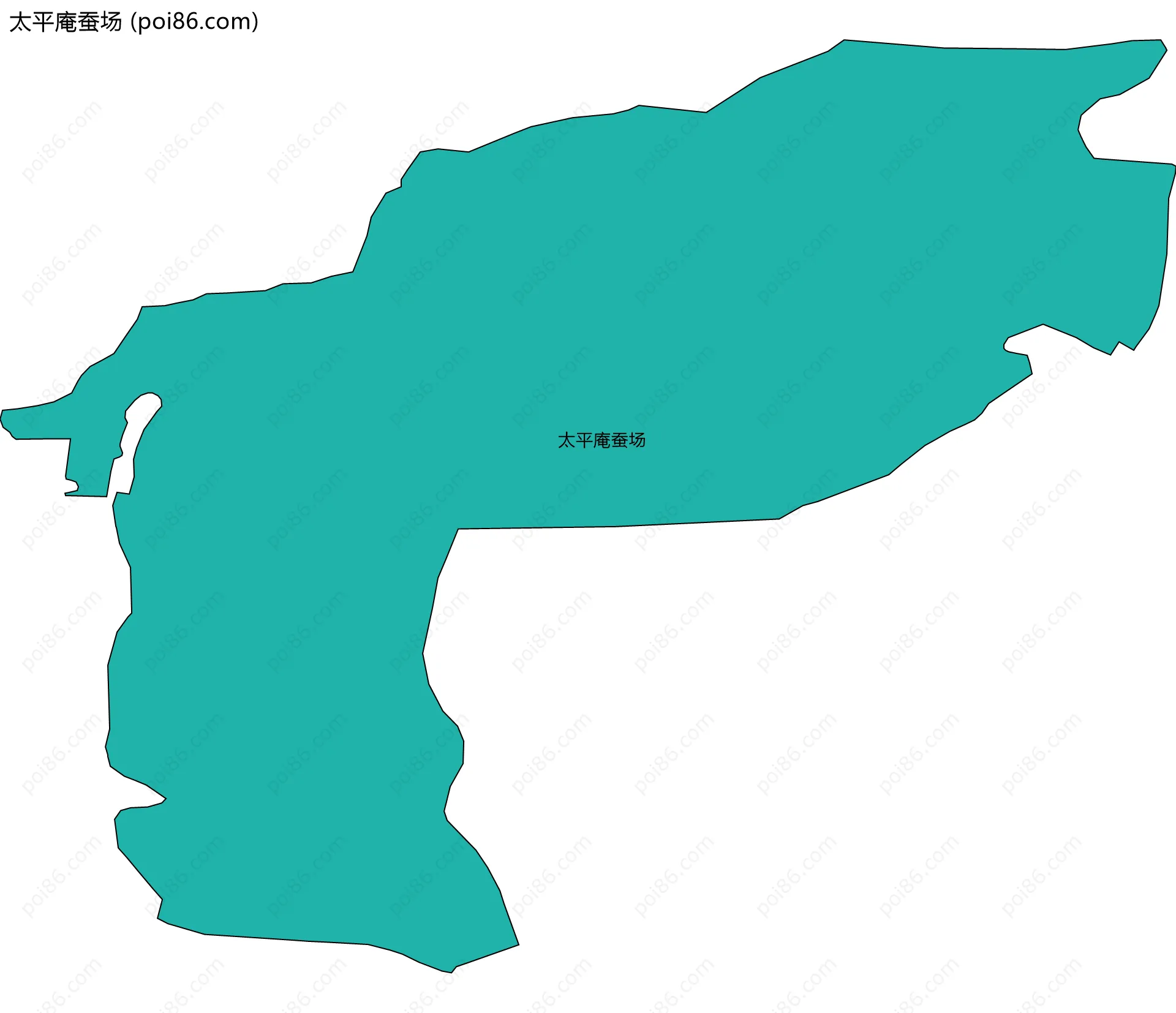 太平庵蚕场边界地图