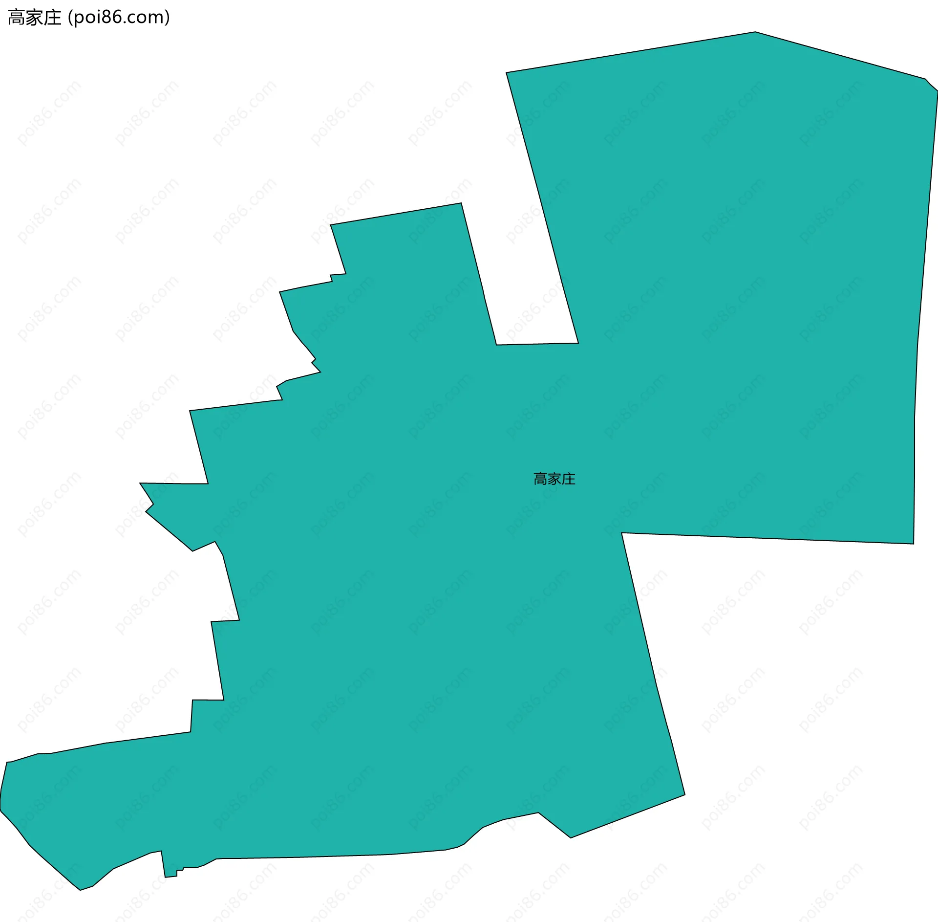 高家庄边界地图