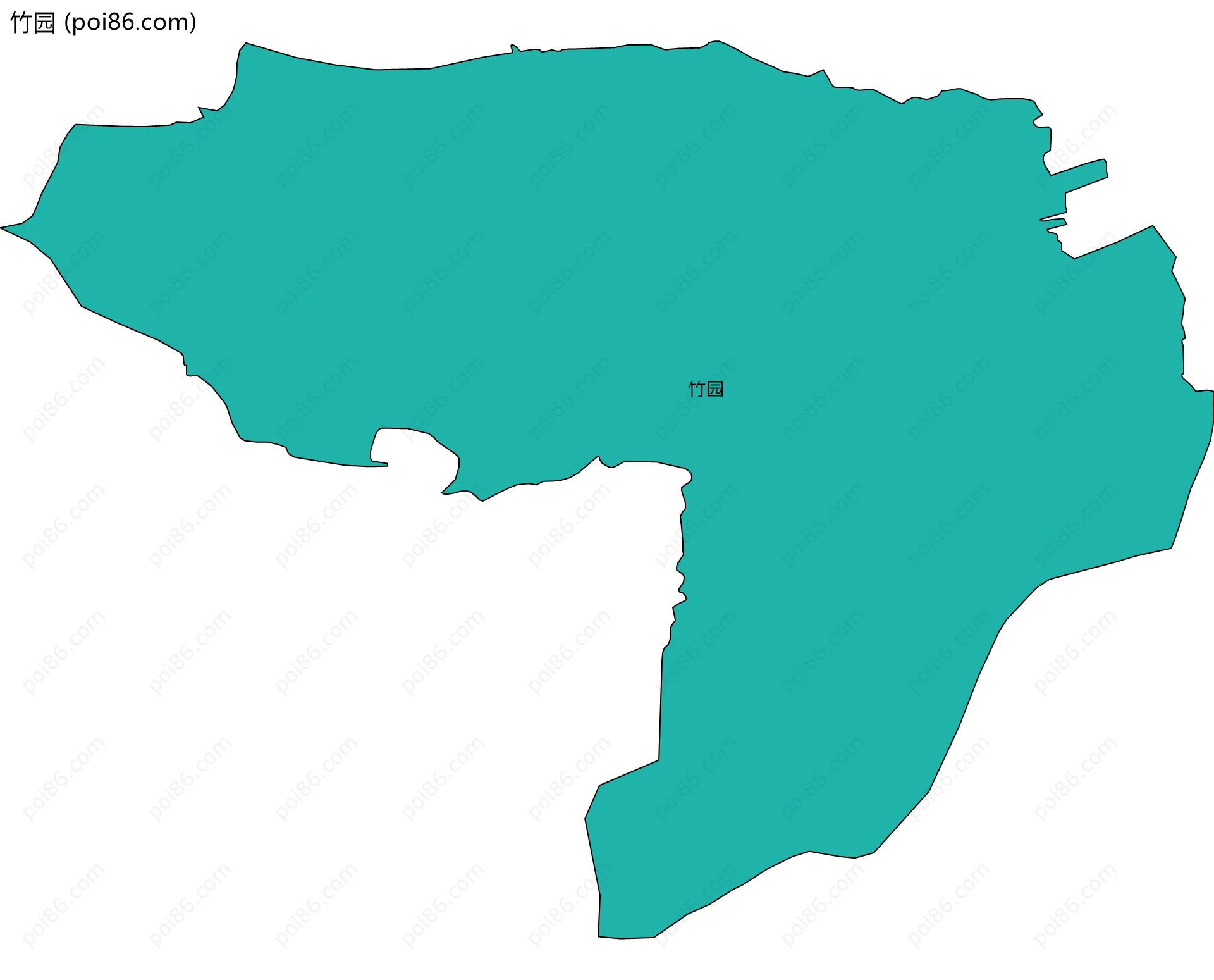 竹园边界地图