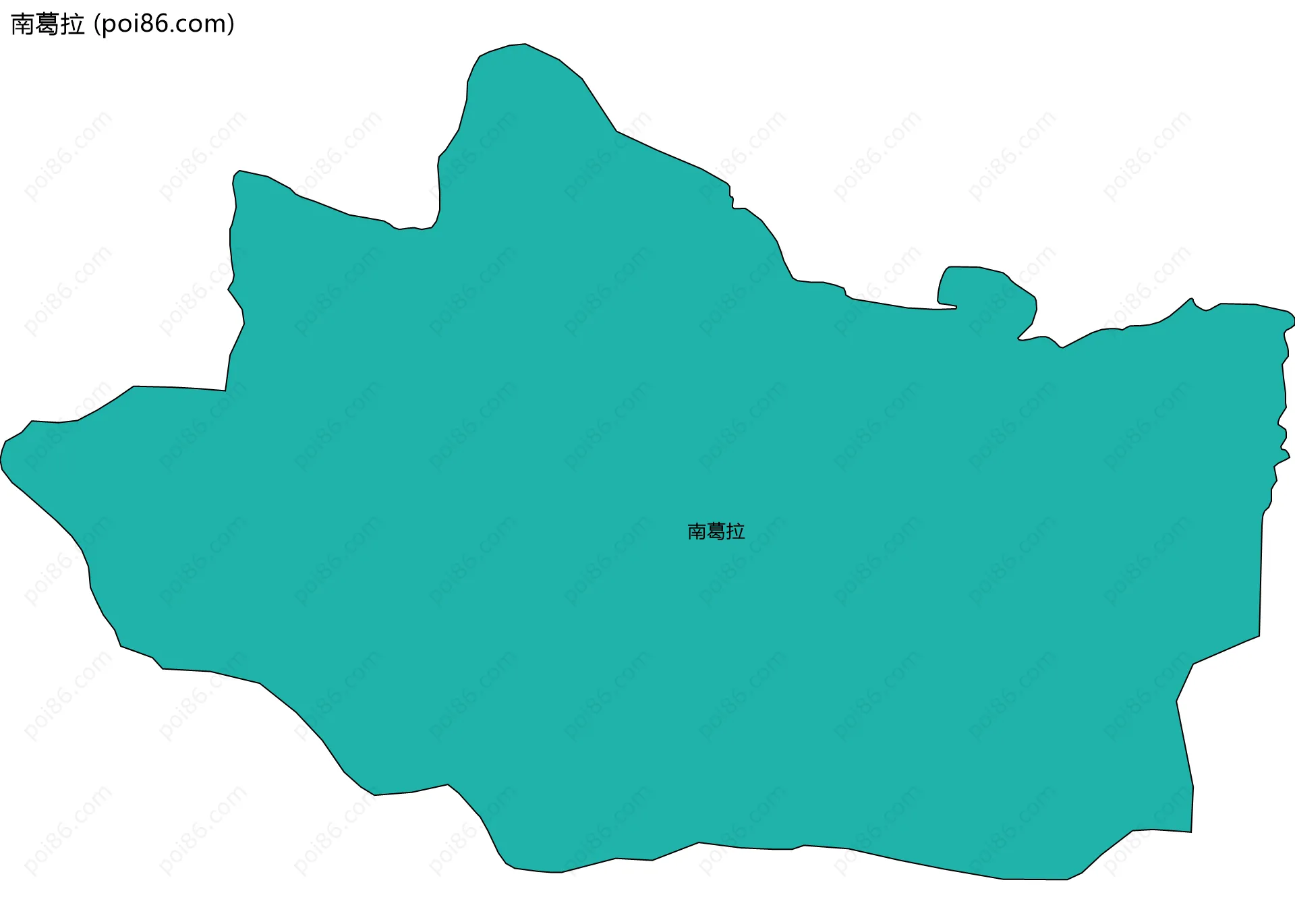 南葛拉边界地图