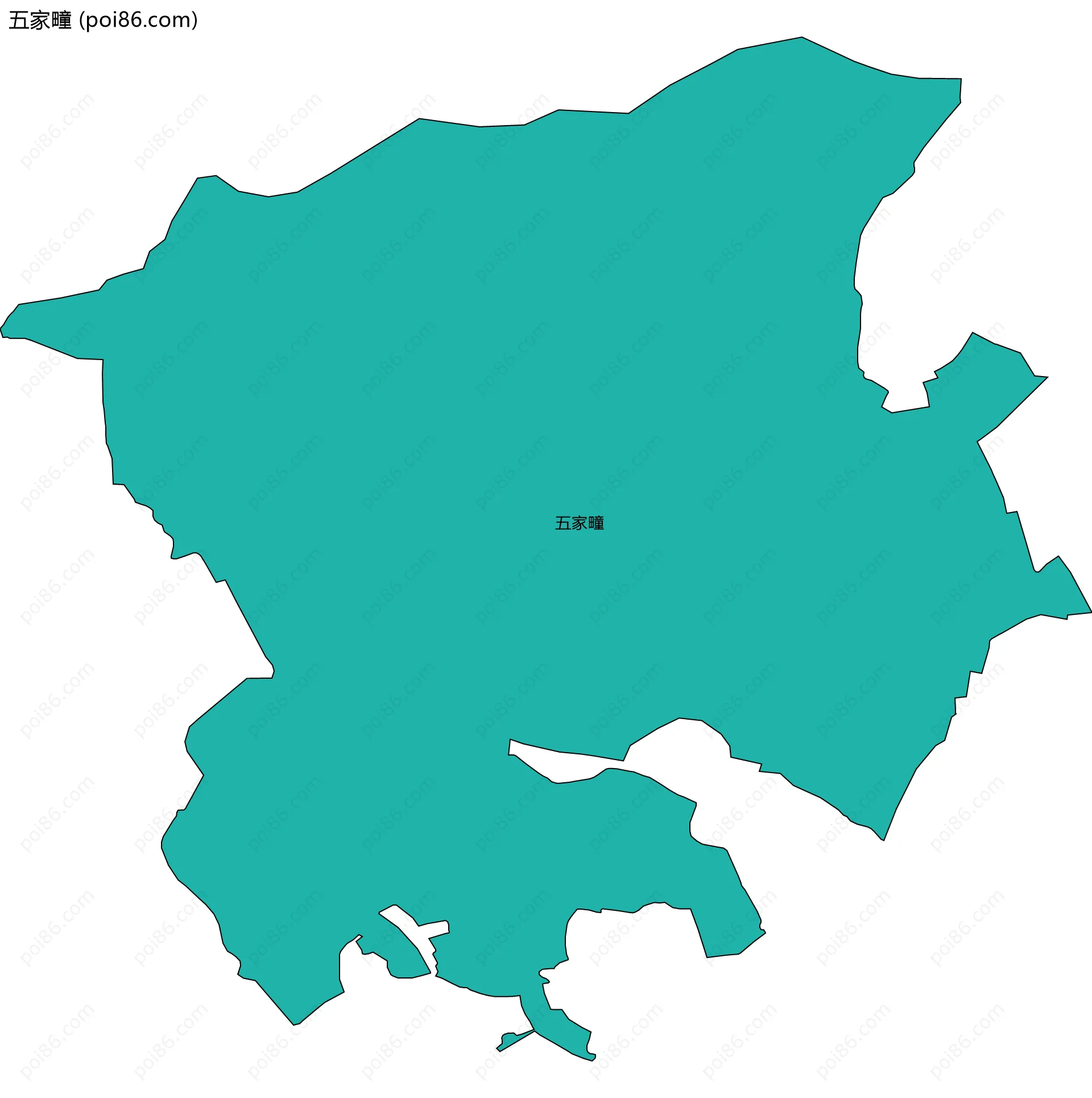 五家疃边界地图