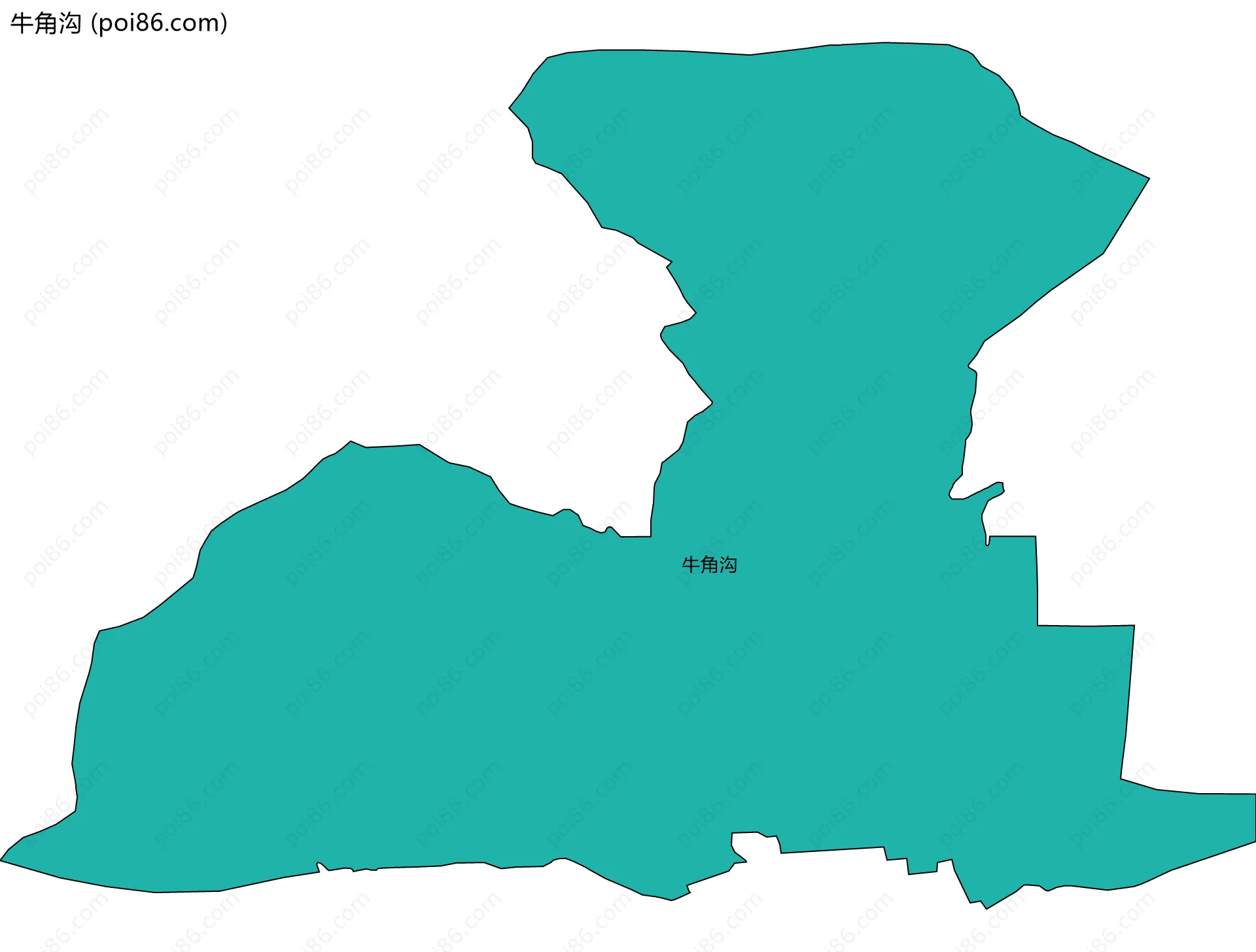 牛角沟边界地图