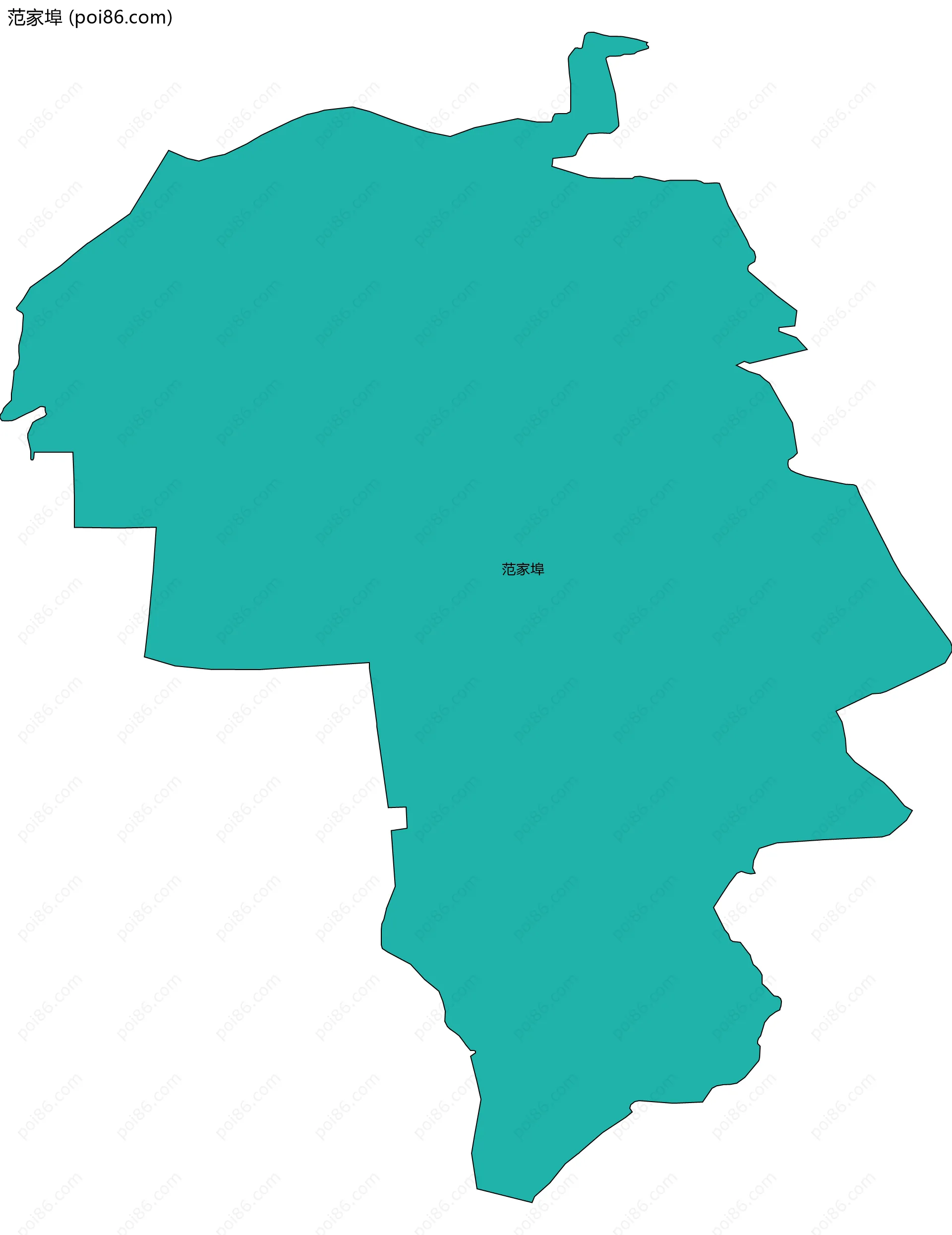 范家埠边界地图