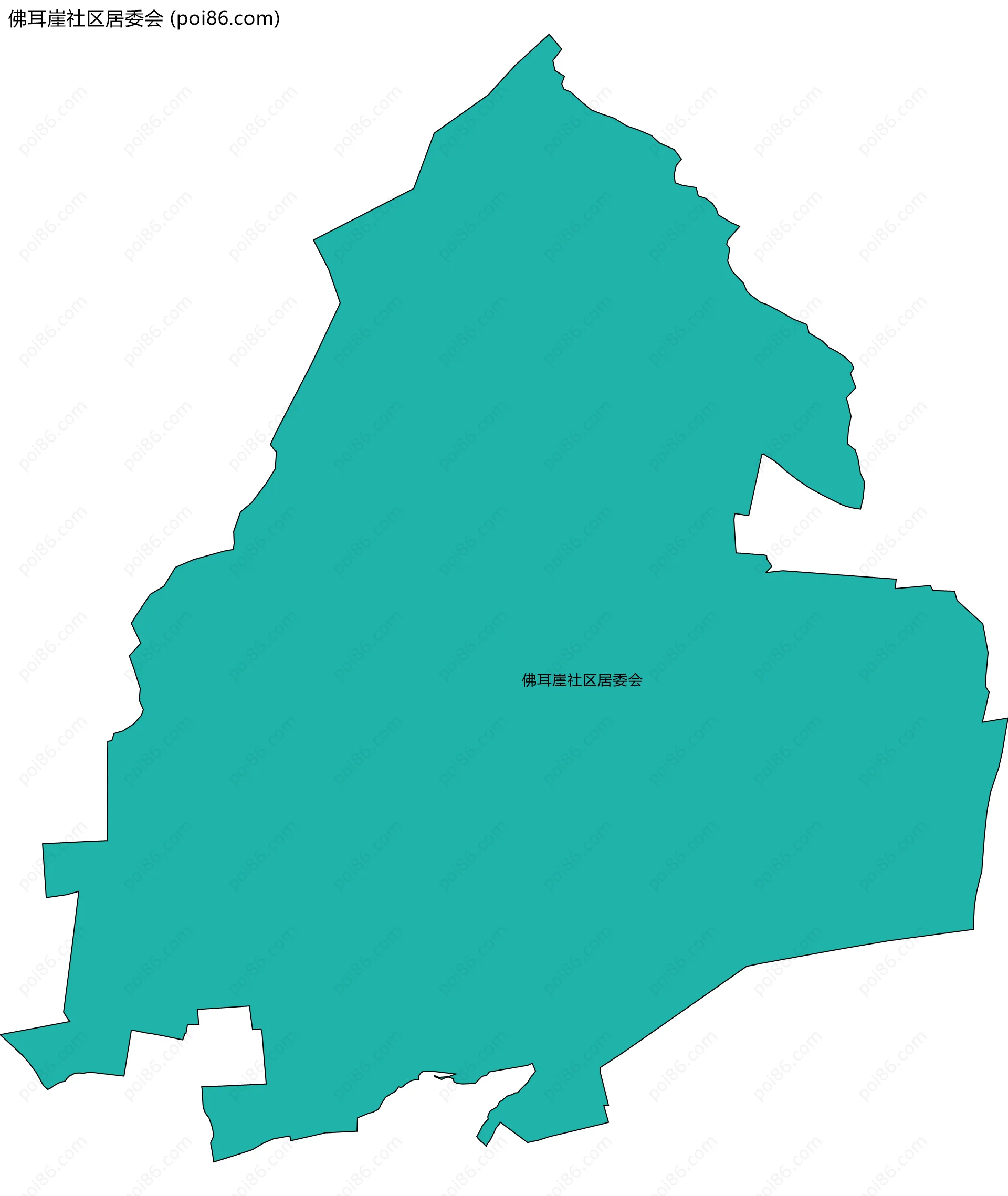 佛耳崖社区居委会边界地图