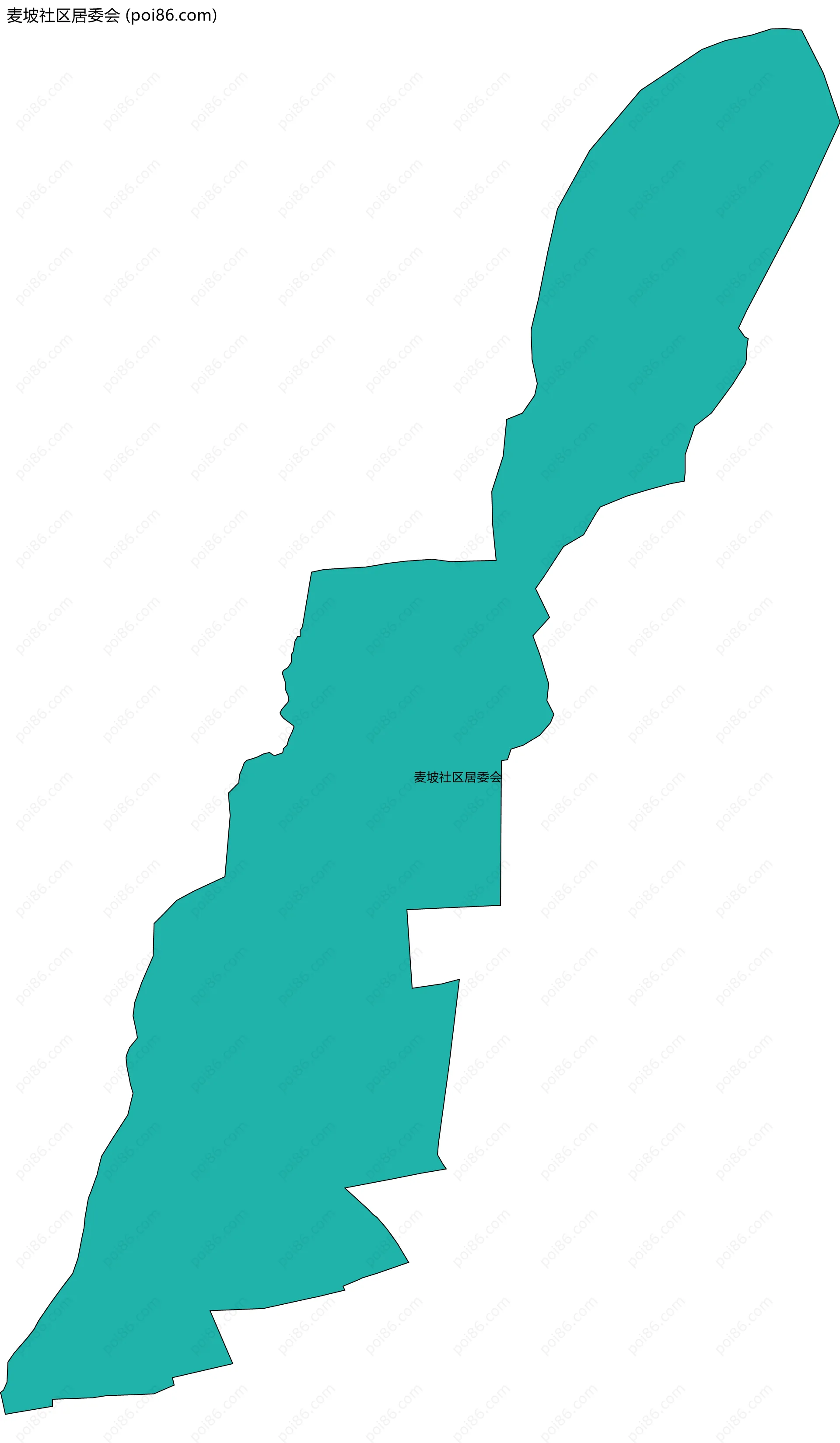 麦坡社区居委会边界地图