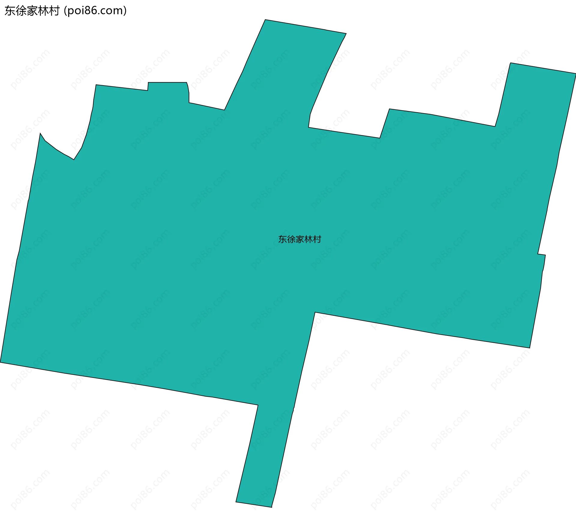 东徐家林村边界地图