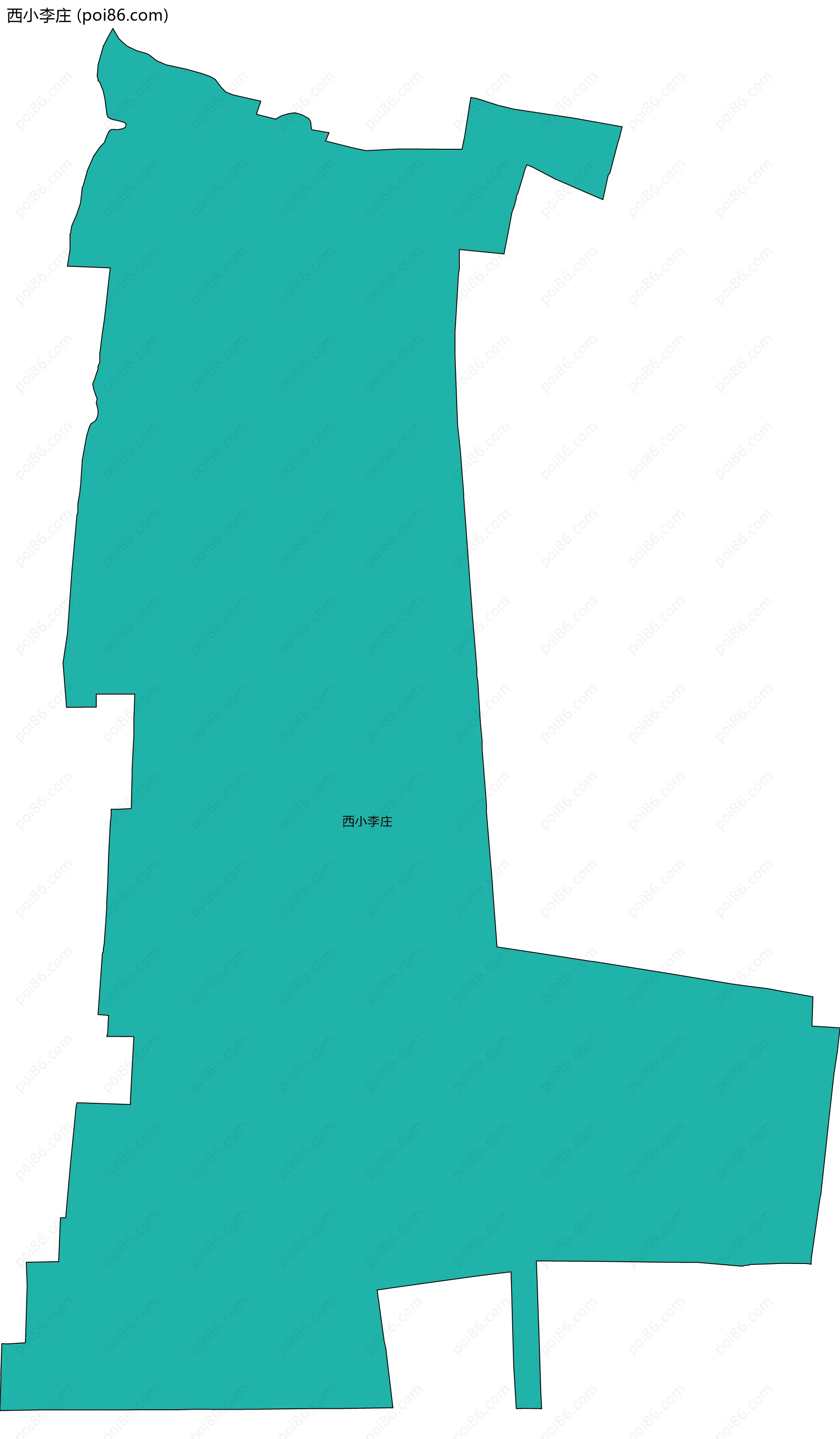西小李庄边界地图