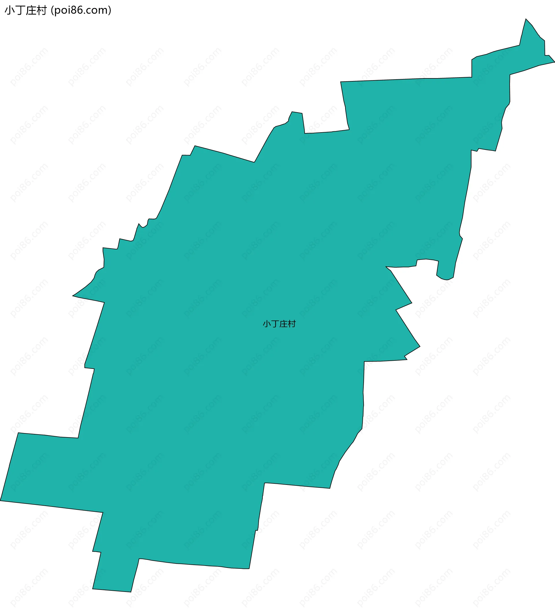 小丁庄村边界地图
