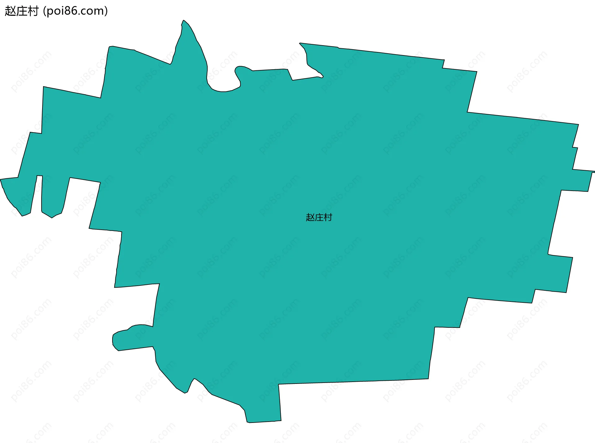 赵庄村边界地图