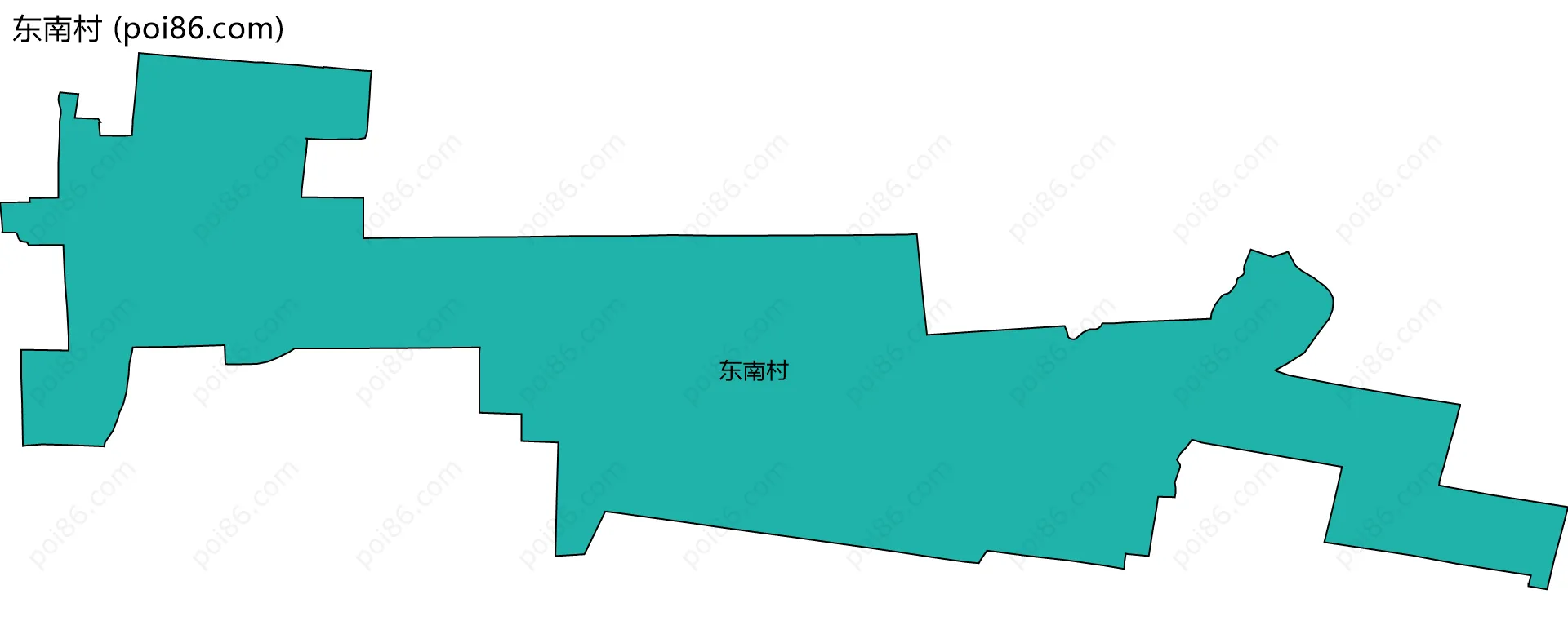 东南村边界地图