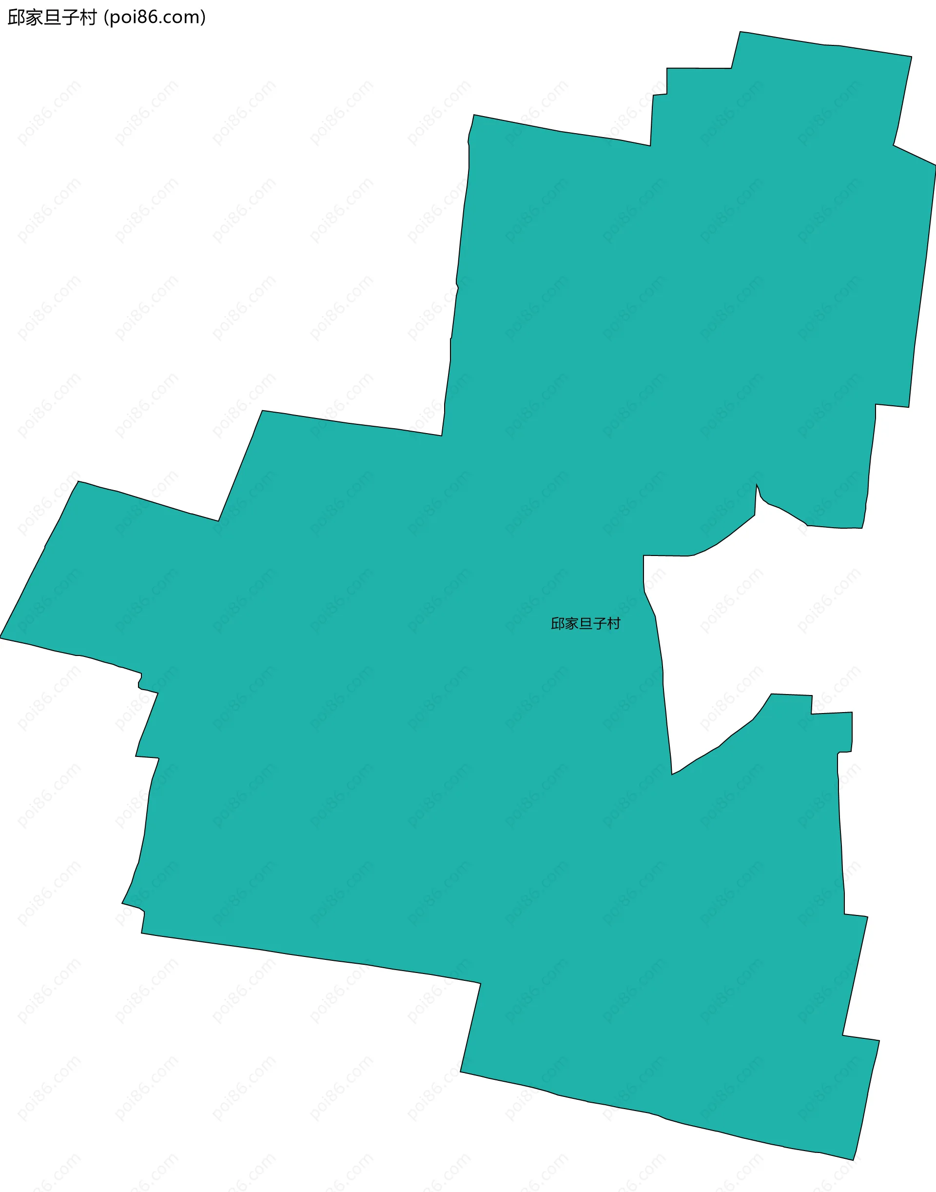 邱家旦子村边界地图