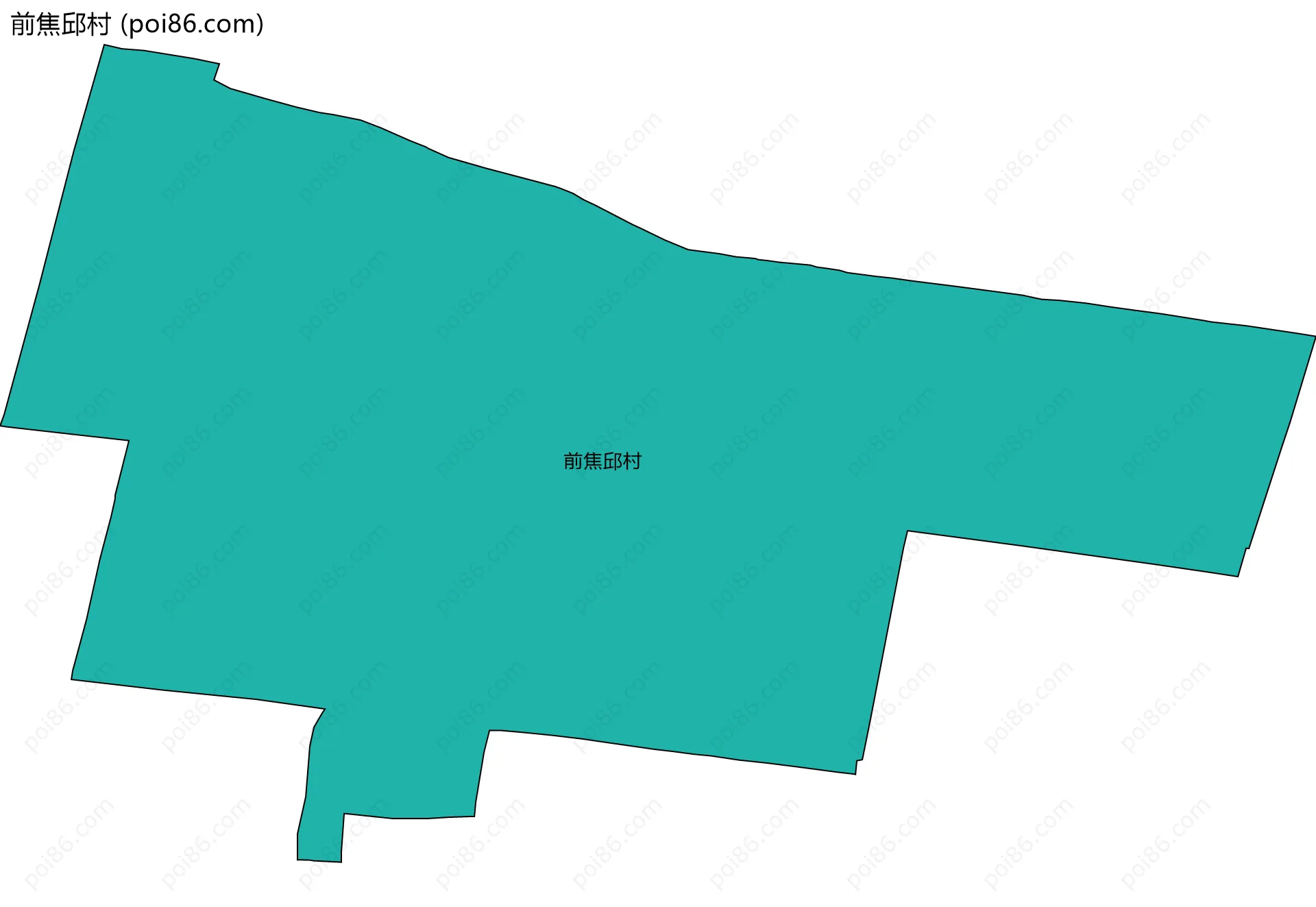 前焦邱村边界地图