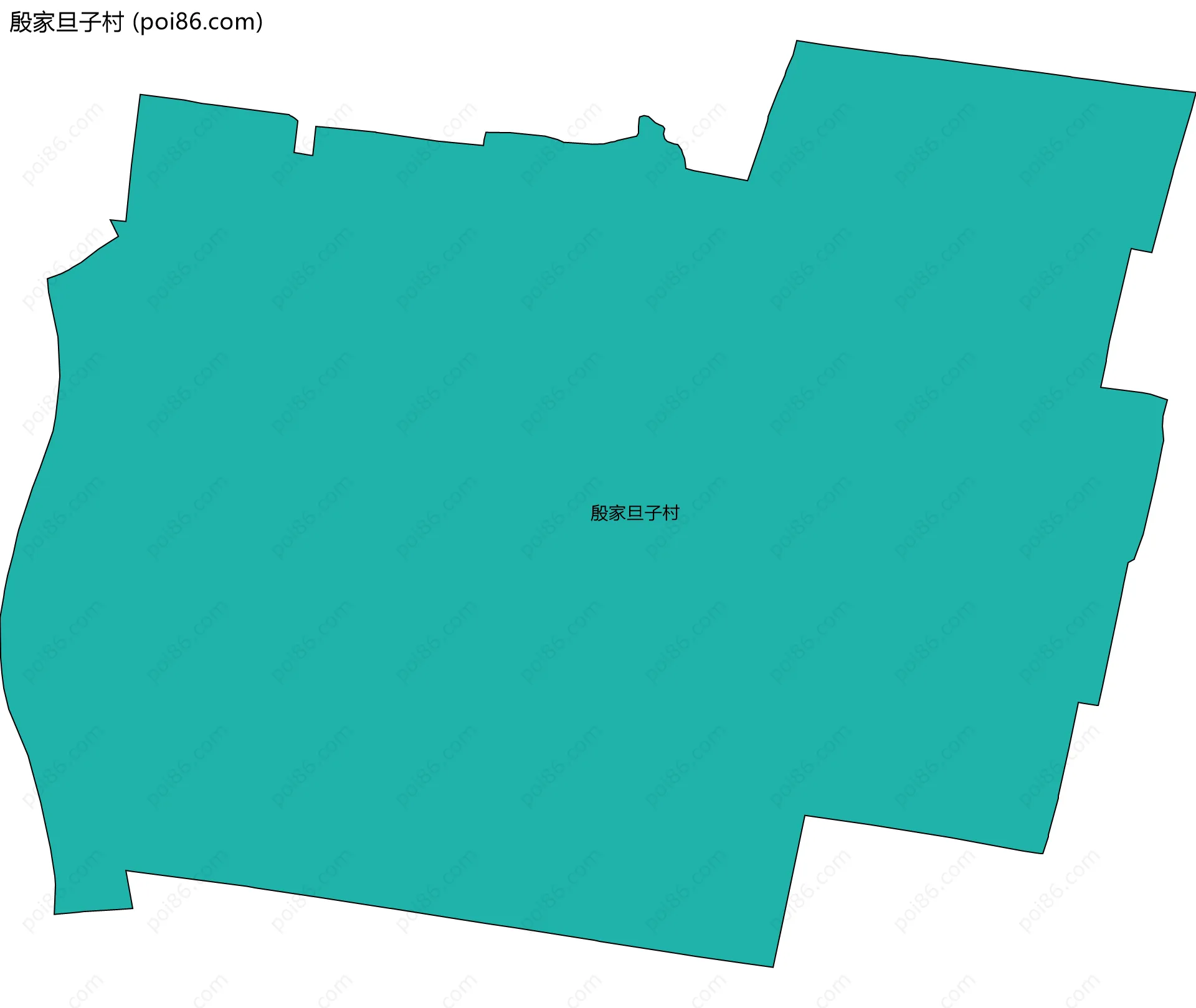 殷家旦子村边界地图