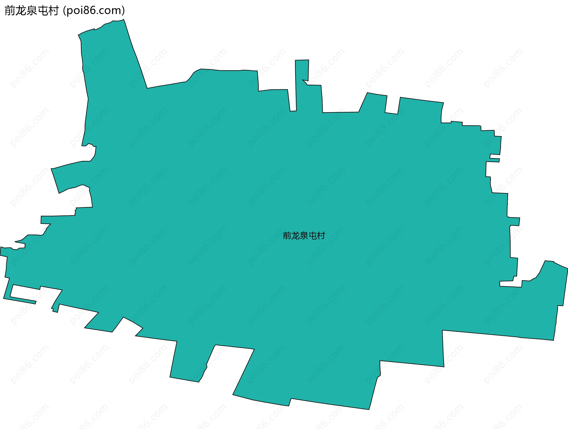 前龙泉屯村边界地图