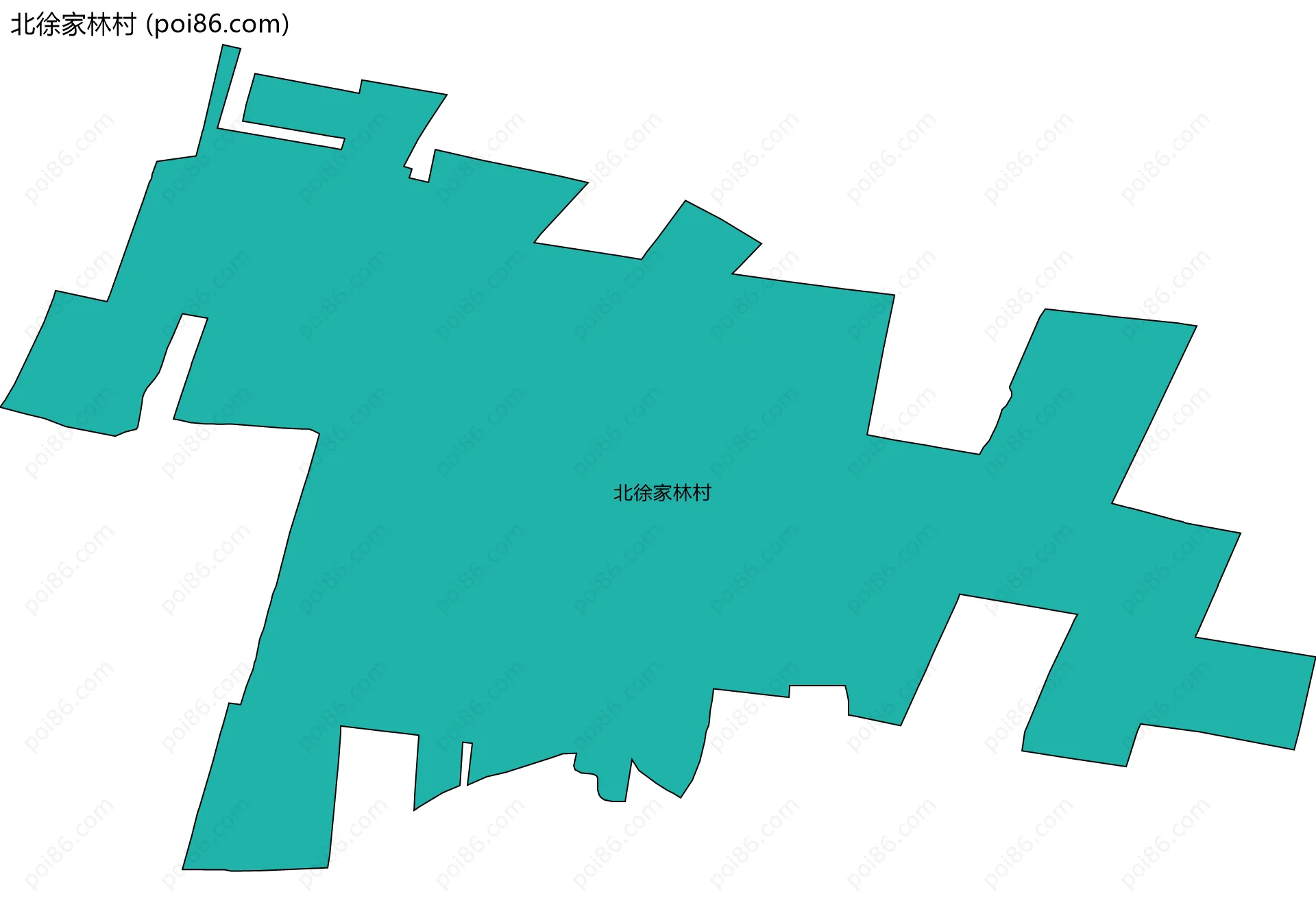 北徐家林村边界地图
